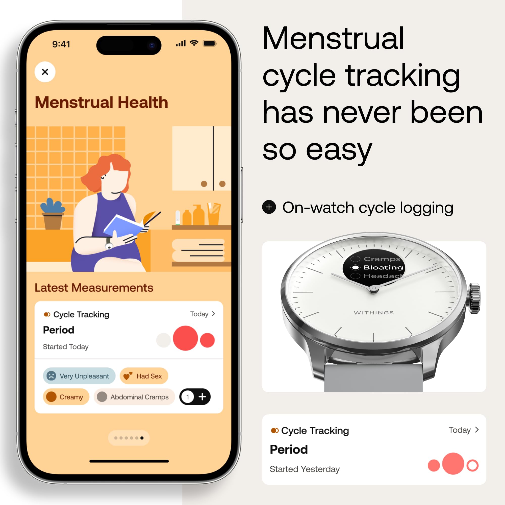 Withings Scanwatch Light   Hybrid Smartwatch, 24/7 Heart Monitoring, Activity Tracking, Cycle Tracking, Sleep Monitoring, Connec