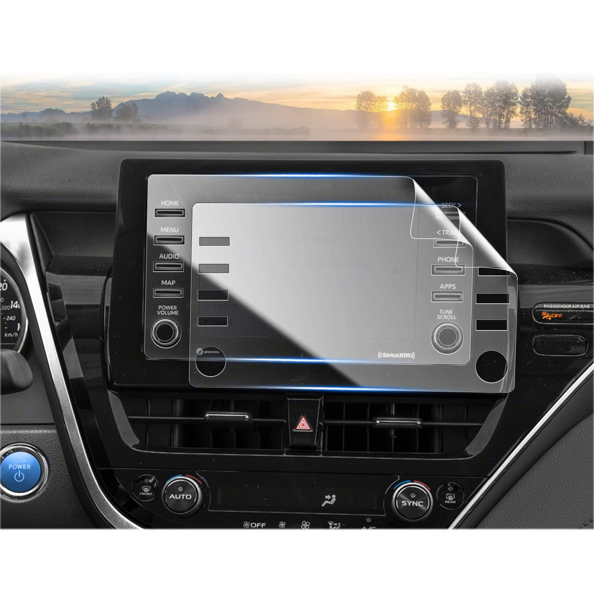 Cdefg 2 Pack Camry Screen Protector For 2021-2024 Toyota Camry Touchscreen Cover For Camry Se/Le/Hybrid Se, Le For Toyota Camry 2021 2022 2023 Accessories 7' Nano Foils 2Pcs