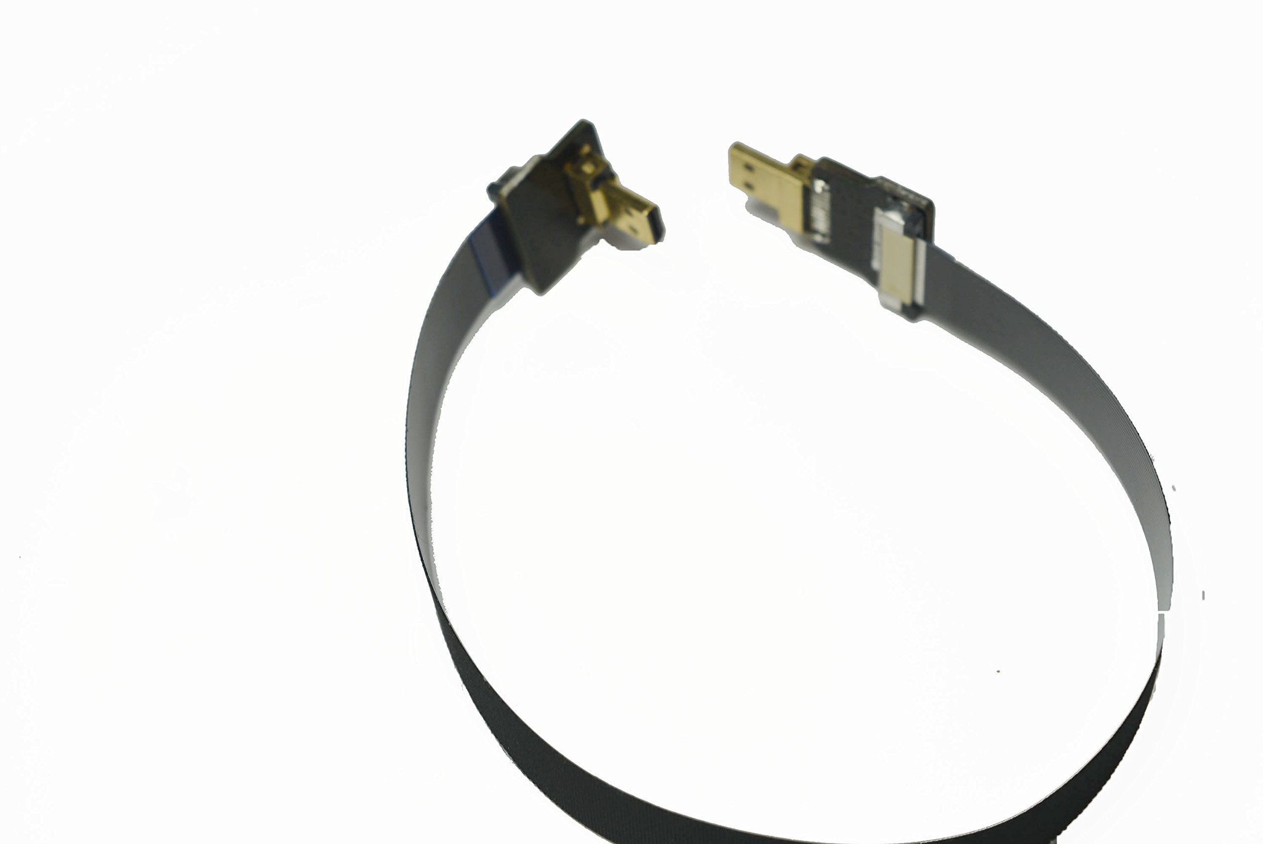 Black Slim Short Ffc Hdmi Fpv Hdmi Cable Micro Hdmi 90 Degree Angled Male To Micro Hdmi Straight Male For Brushless Gimbal Handh
