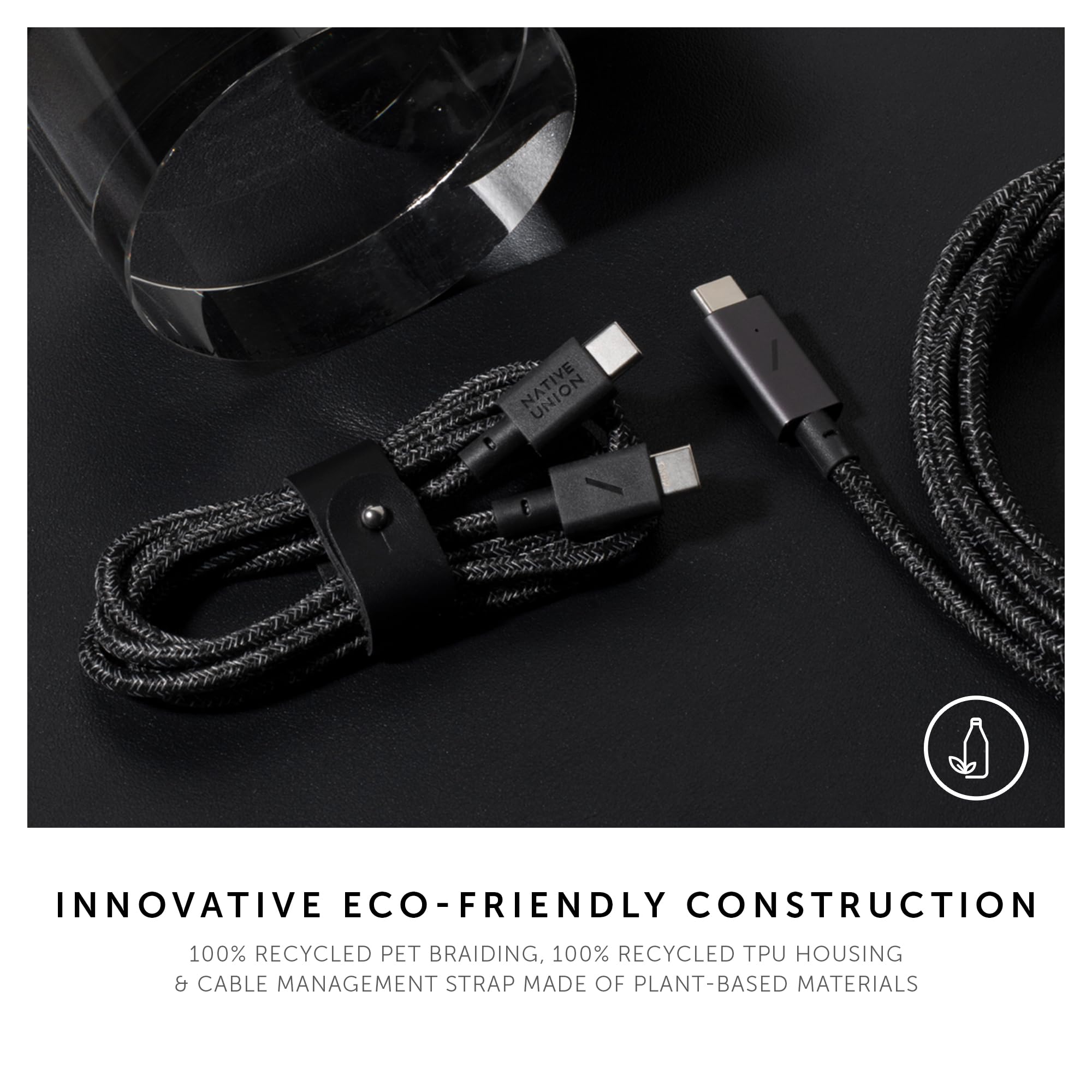 Native Union Type C Belt Cable   Usb C To Usb C 4Ft Ultra Strong Charging Cable Compatible With Iphone 15, 15 Plus, 15 Pro, 15 P