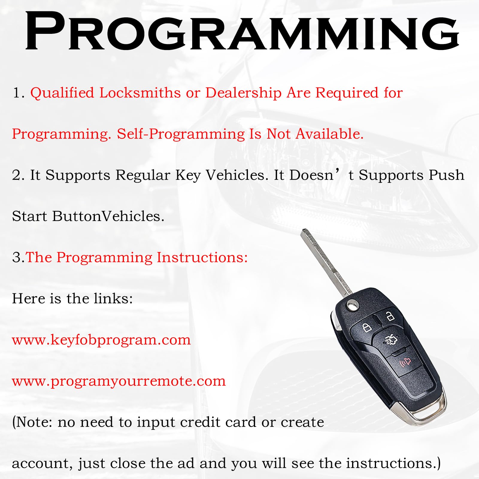 Supaland Flip Key Fob Replacement Fits For Ford Fusion 2013 2014 2015 2016 Keyless Entry Remote Control N5F A08Taa 164 R7986 592