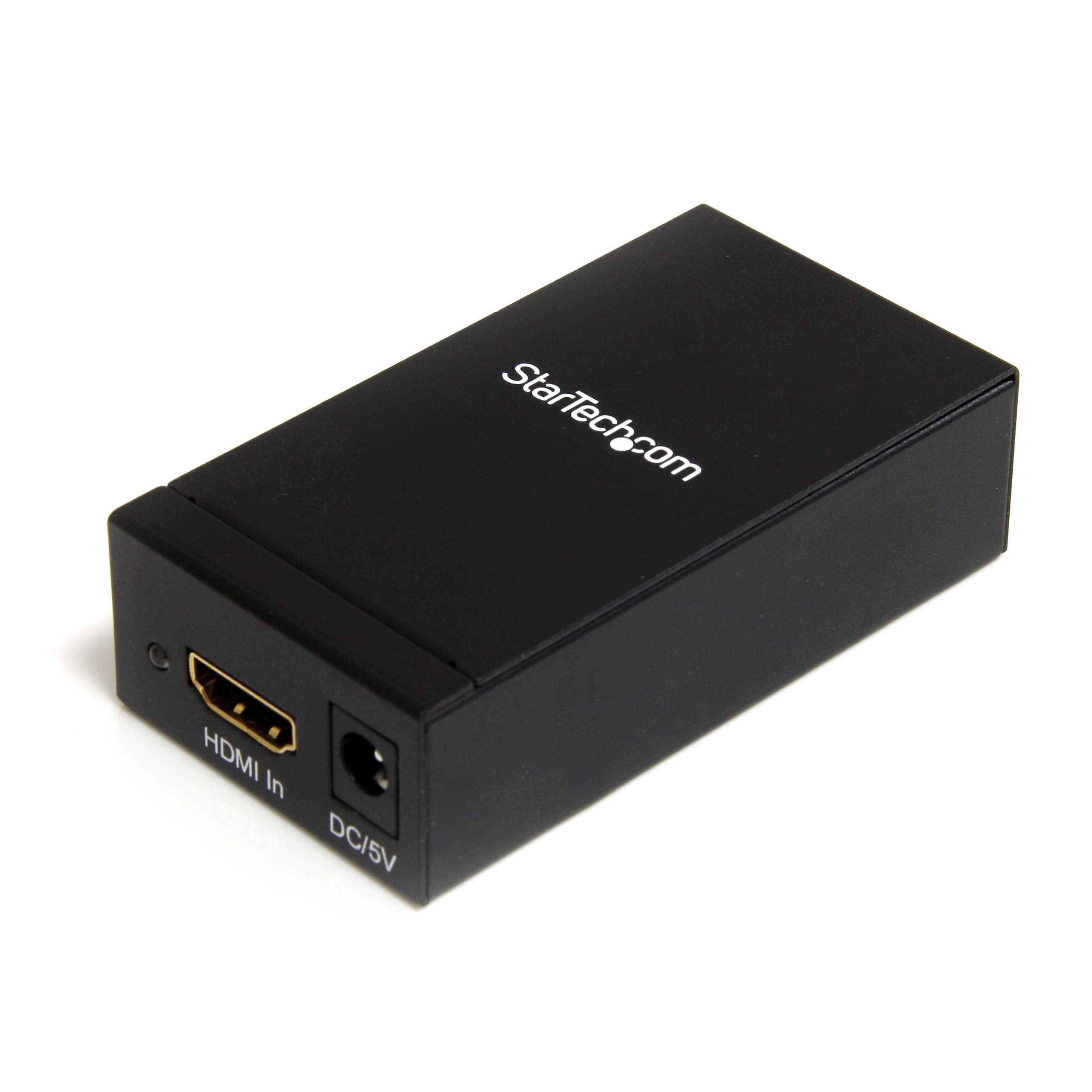 StarTech.com Active HDMI to DisplayPort Converter - 1920 x 1200 - EDID Support - HDMI or DVI to DP Converter (HDMI2DP),Black