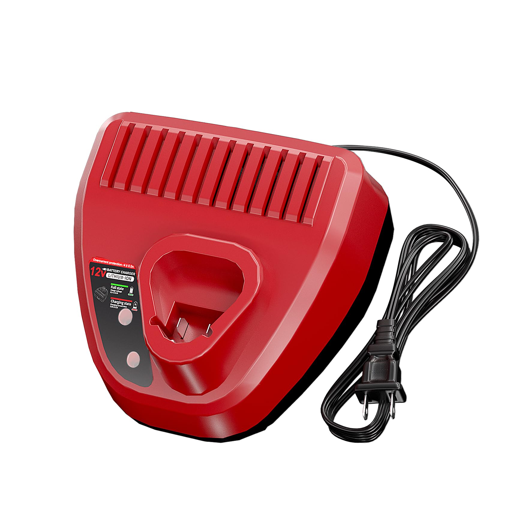 12V Rapid Charger Replacement For Milwaukee M 12 Battery Charger 48 59 2401 48 59 1204, Compatible With Milwaukee 12Volt Battery