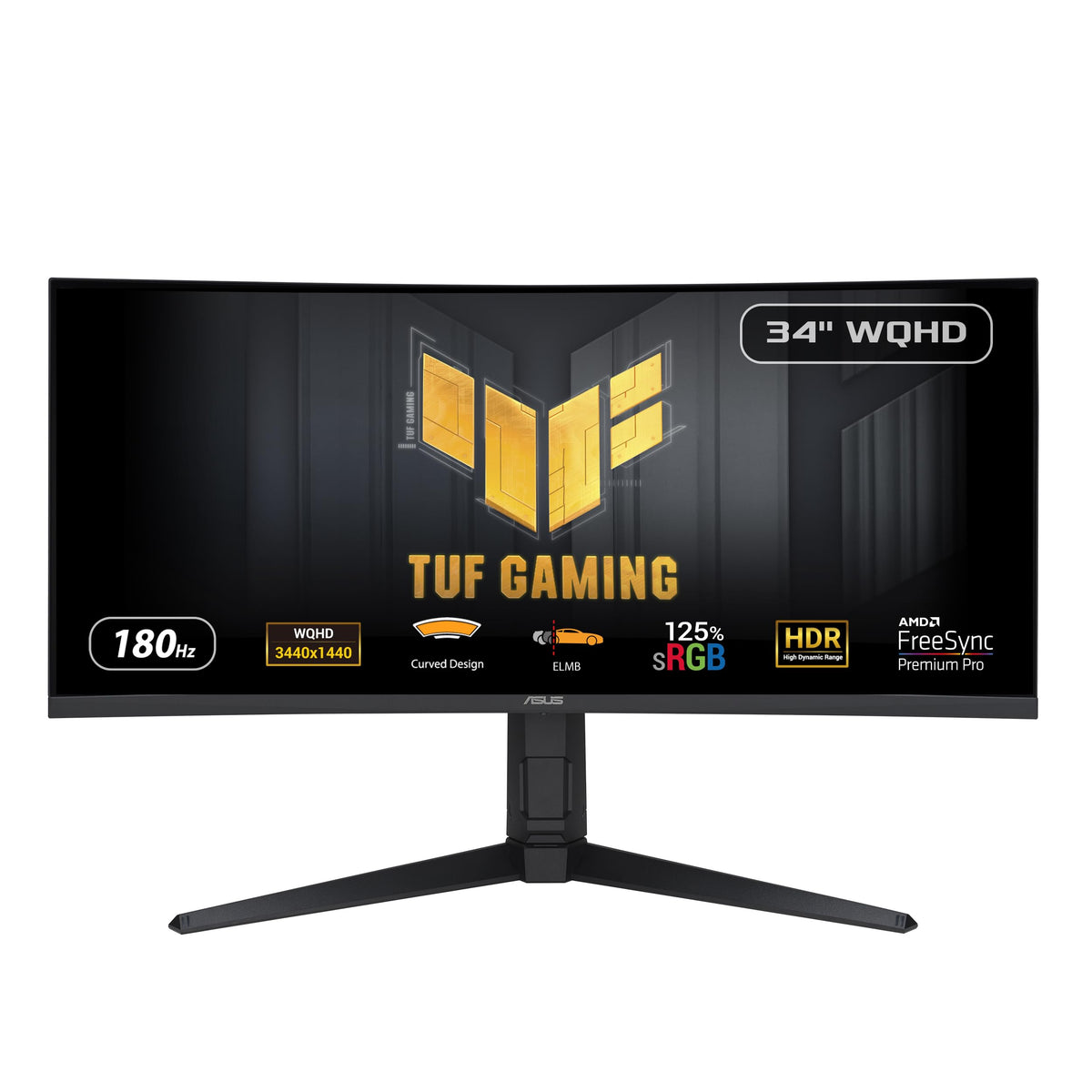 Asus Tuf Gaming 34    1440P 1500R Curved Monitor (Vg34Vql3A)   Qhd (3440 X 1440), 180Hz, 1Ms, Extreme Low Motion Blur, Freesync