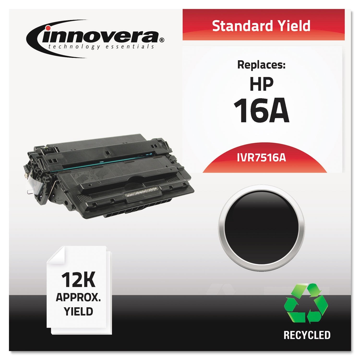 Innovera Ivr7516A Remanufactured Q7516A 16A Laser Toner