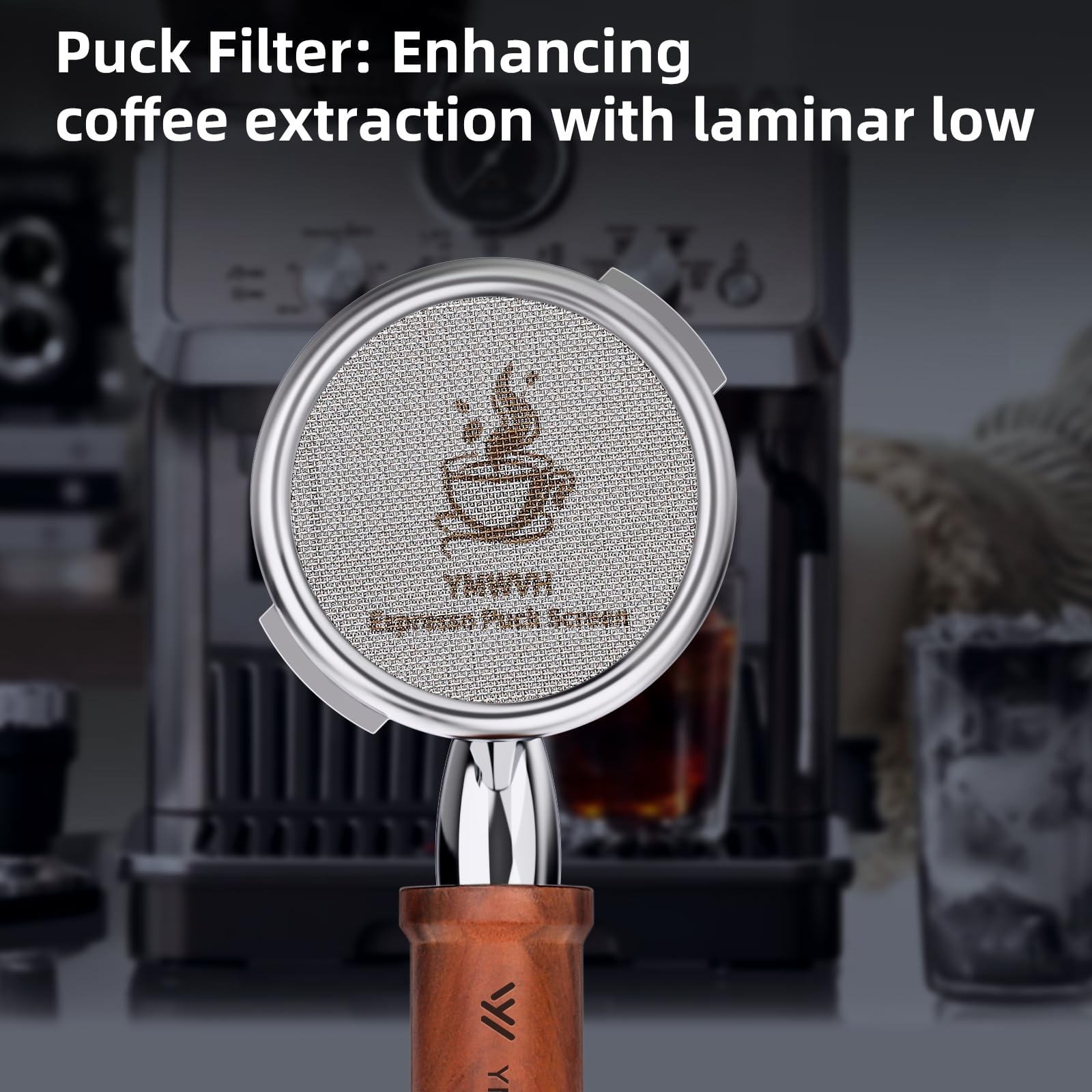 58Mm Bottomless Portafilter Fits Gaggia Espresso Machines Professional 100% Stainless Steel Portafilter With 2 Ears  Not Suitabl
