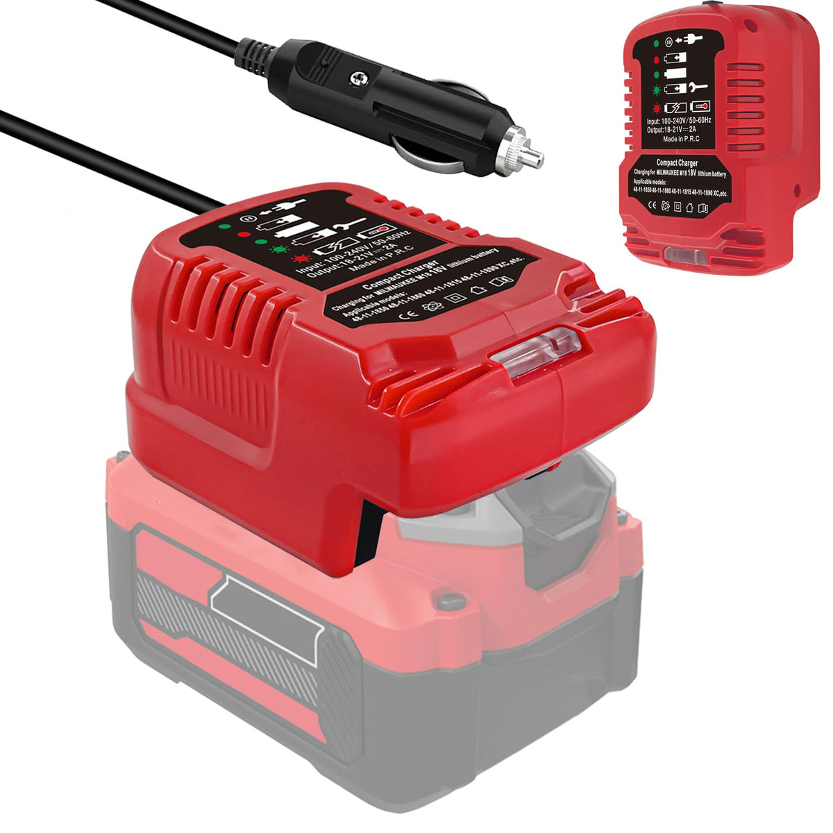 Mini Car Charger Compatible For Craftsman 20V Max V20 Lithium Ion Battery Replacement For Craftsman 20V Max V20 Lithium Ion Char