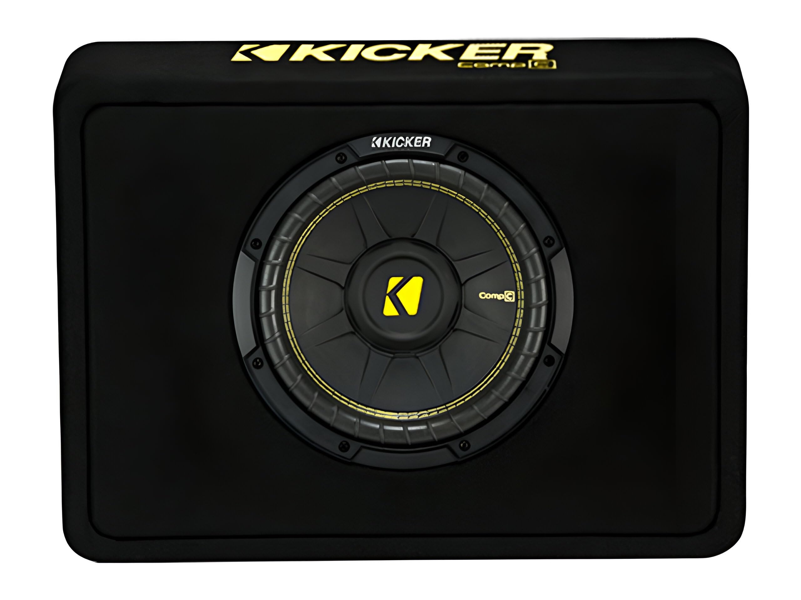 Kicker Tcwc104 Compc 10'' Subwoofer In Thin Profile Enclosure 4 Ohm