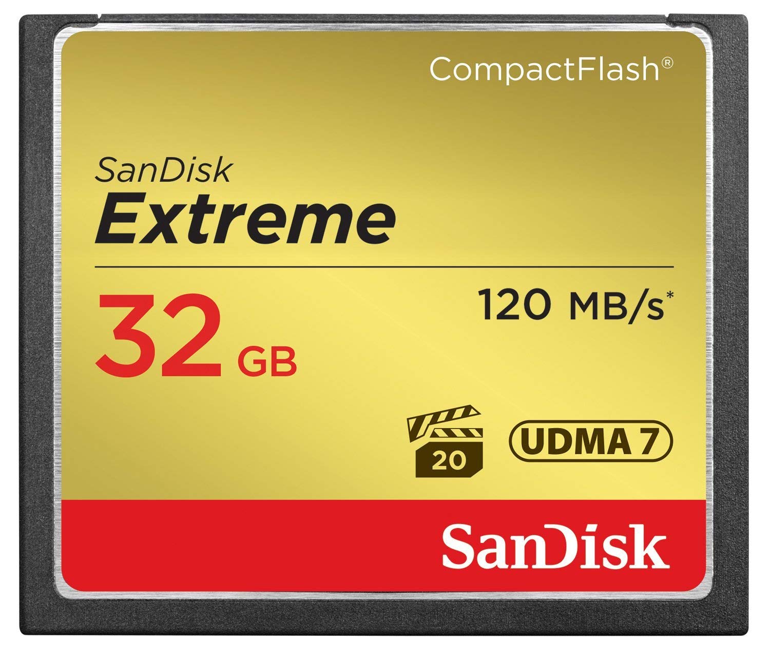 Sandisk Extreme 32Gb Compact Flash Memory Card Udma 7 Speed Up To 120Mb/S  Sdcfxs 032G X46
