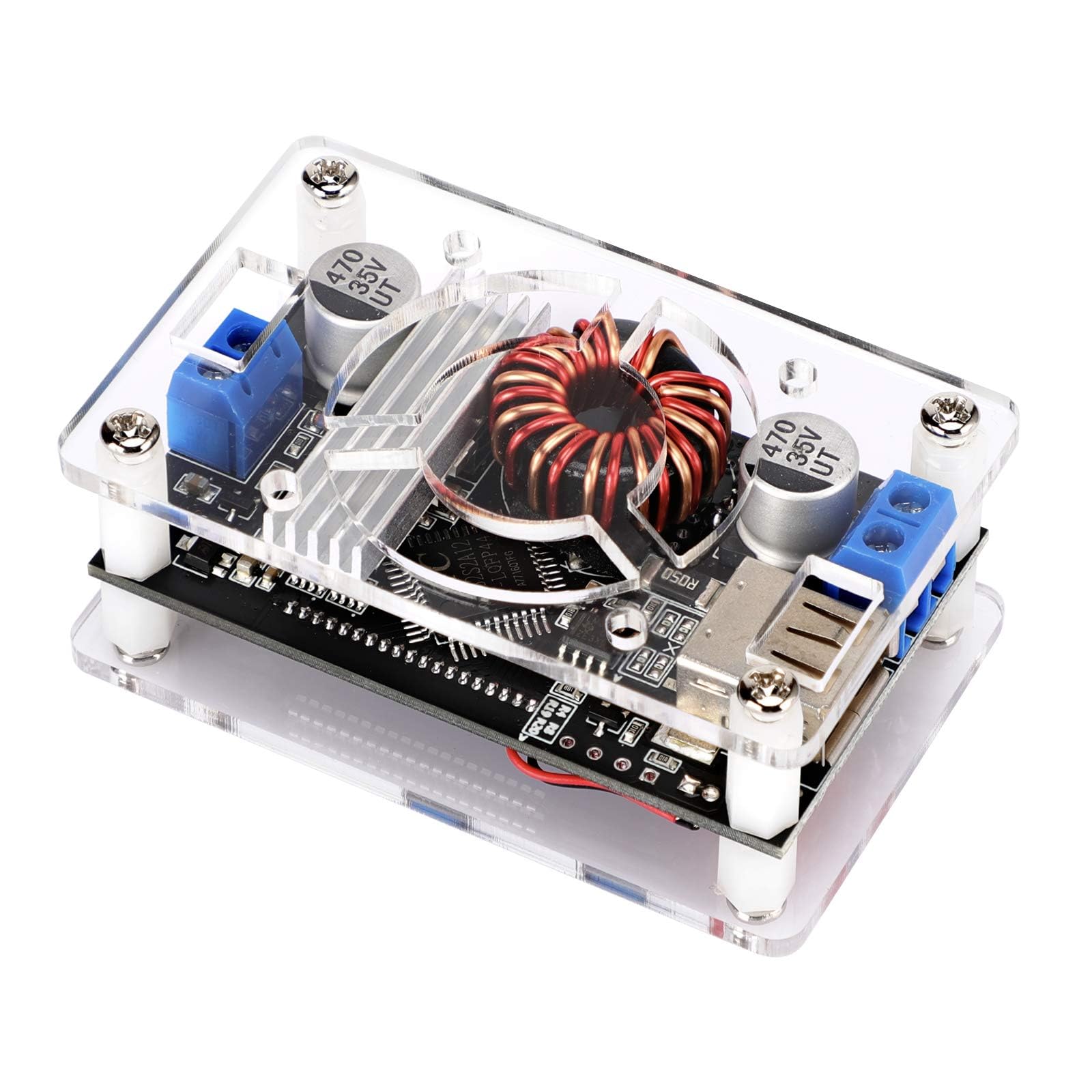 Drok Adjustable Voltage Regulator, Dc Buck Boost Converter 6 30V To 0.5 30V 4A 60W 5V 24V Voltage Converter, 12V Power Supply St