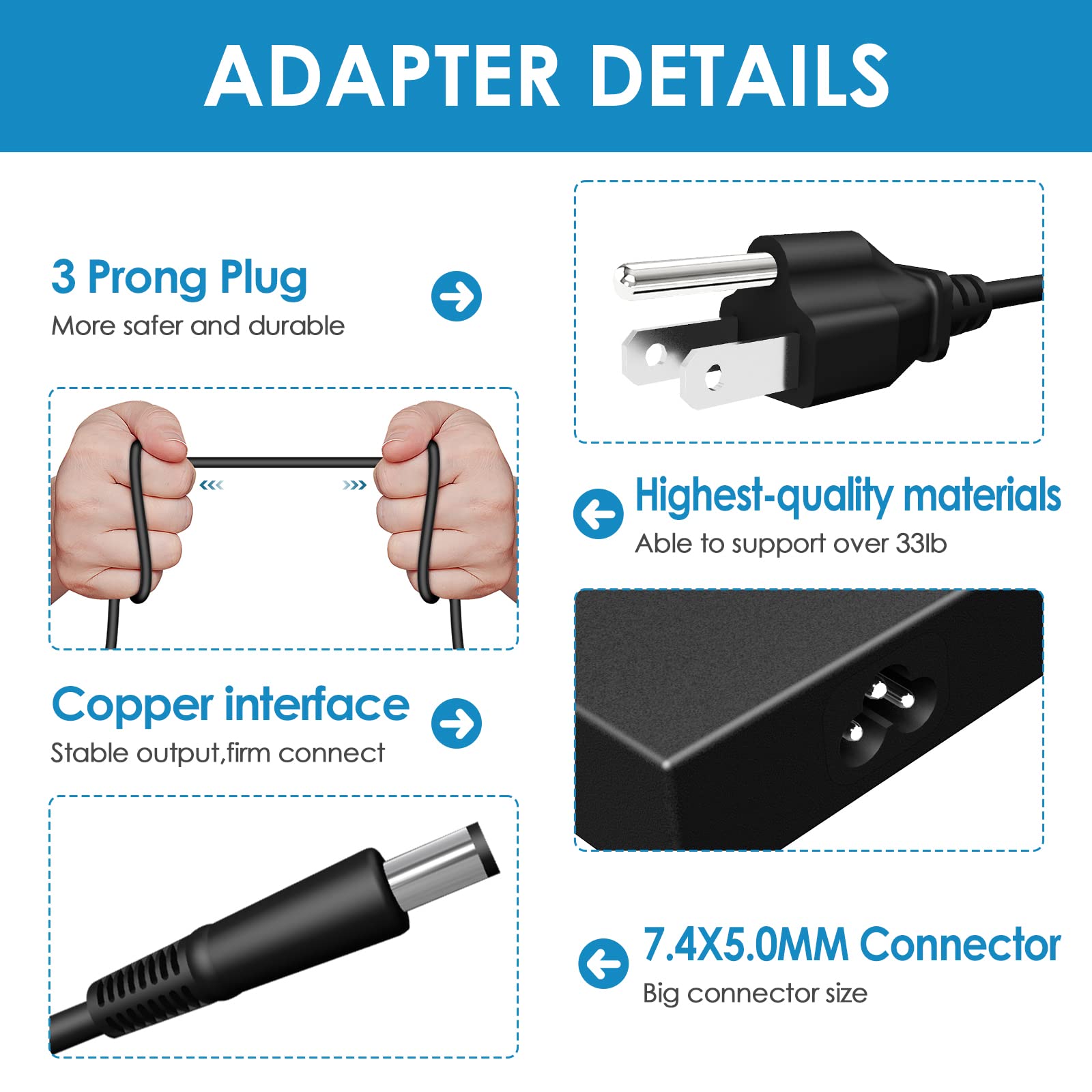 New 180W Ac Charger Fit For Dell G7 G5 Precision 7510 7520 7530 7540 7550 Laptop Power Adapter Supply