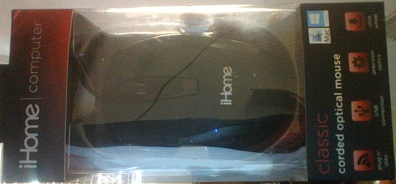 Ihome Computer Classic Corded Optical Mouse