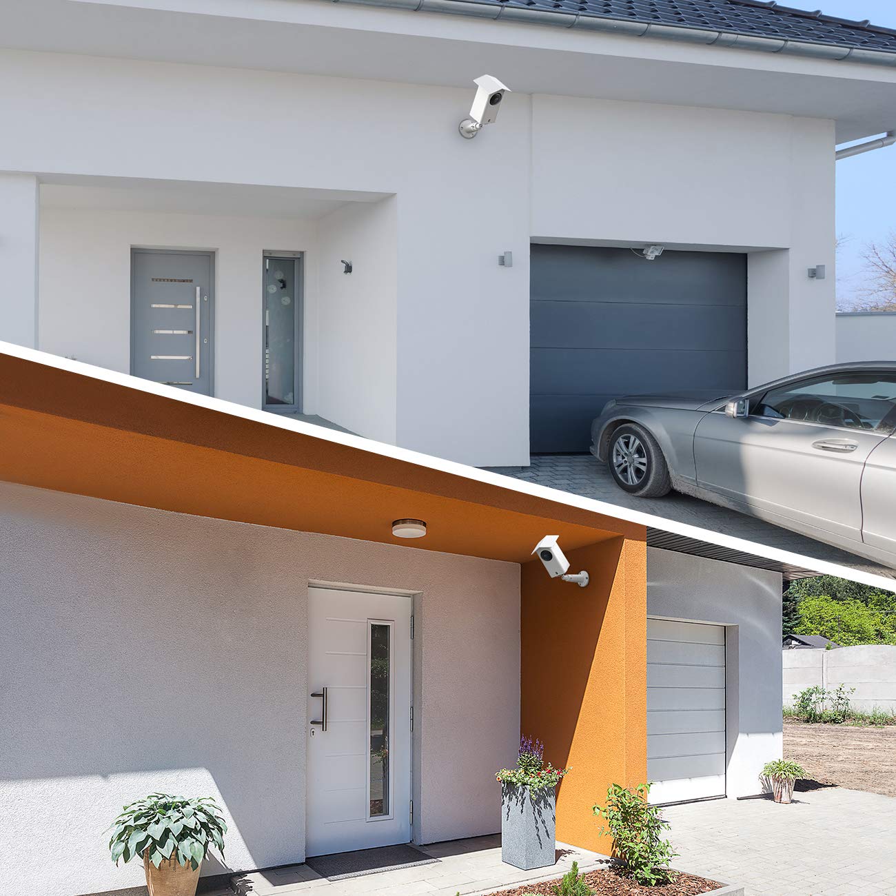 Holaca Real Water Resistant Protective Case + Metal Wall Mount Bracket For Wyze Cam Pan V2,Suitable For Indoor And Outdoor Use,M