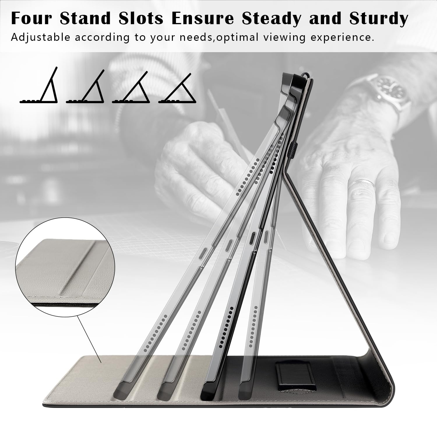 Ztotopcases For New Ipad Pro 11 Inch Case 2024 5Th Generation(M4), Premium Pu Leather Smart Cover With Auto Wake/Sleep,Multiple