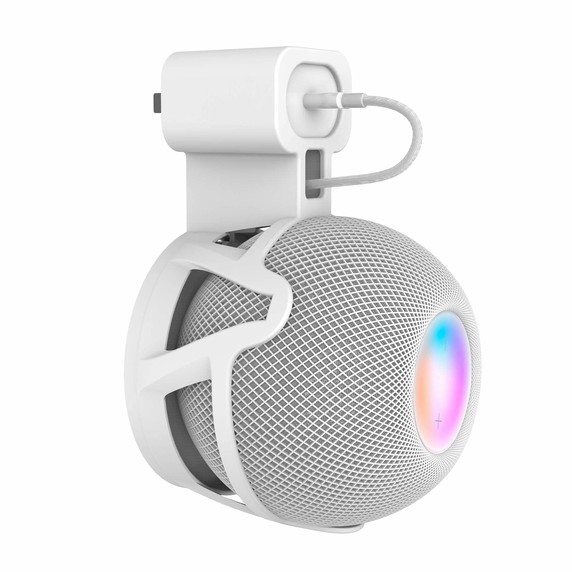 Leonglzt Ouligei Top Notch Quality Homepod Mini Wall Mount Holder, Homepod Mini Plug Mount With In Built Cable Management System