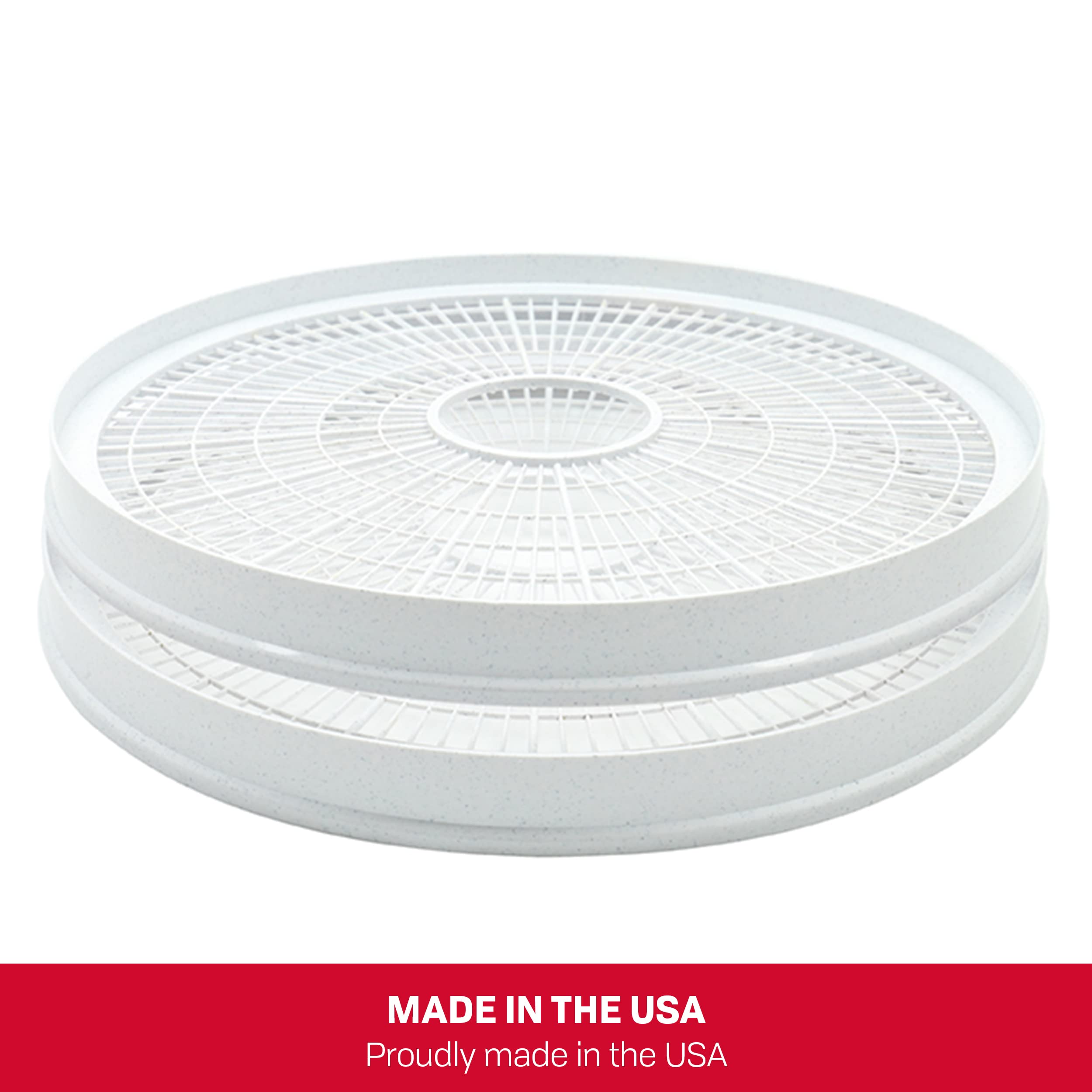 Nesco Wt 2Sg Round Speckled Plastic 13 1/2'' Add A Trays, 20 Series And 30 Series Food Dehydrators