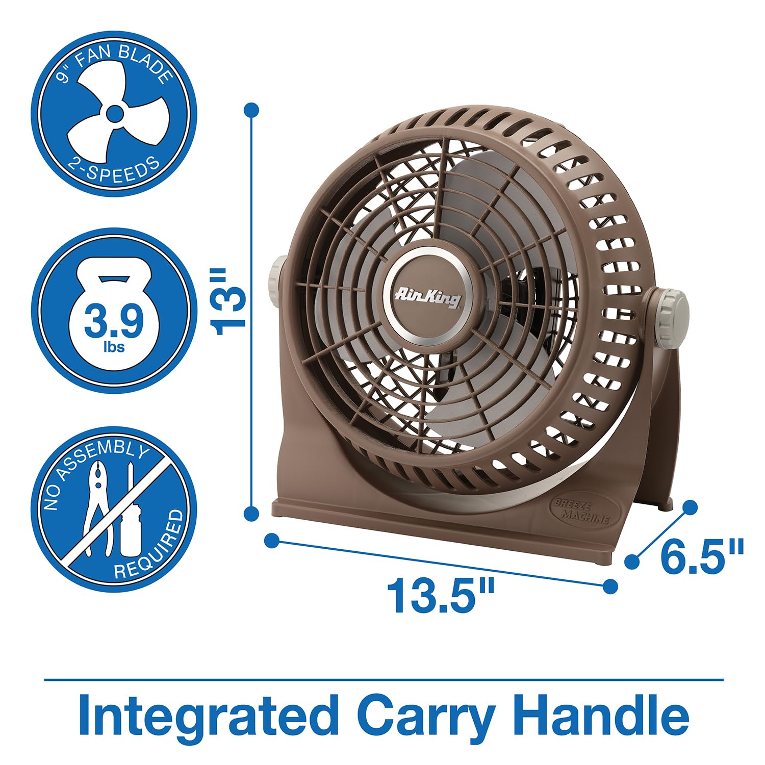 Air King 9525 9 Inch 2 Speed Pivot Fan