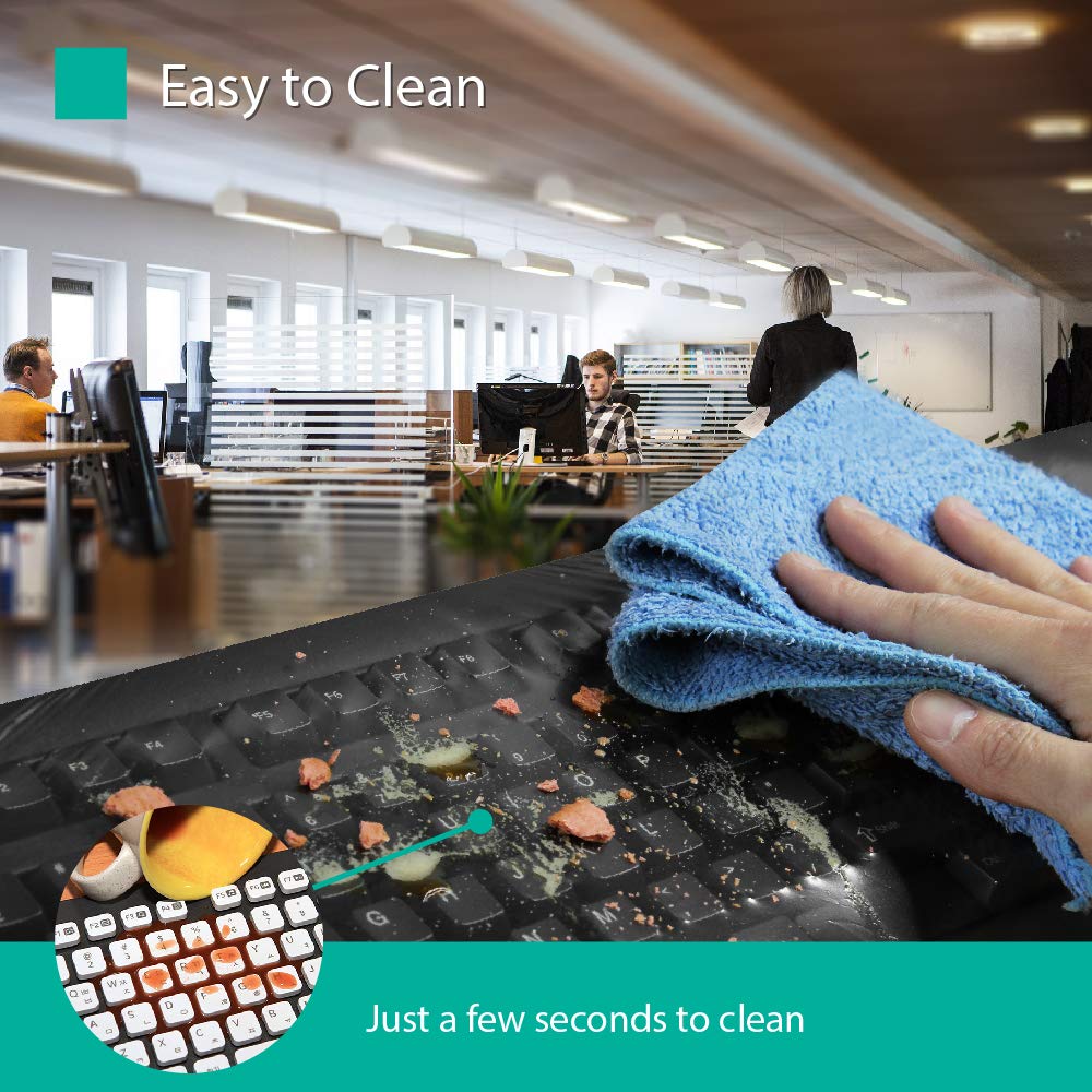 Green Onions Supply[20 Pack] Universal Keyboard Cap. Fully Covered Flat Style 0.025Mm Superb Tactile Feeling Waterproof Anti Dus