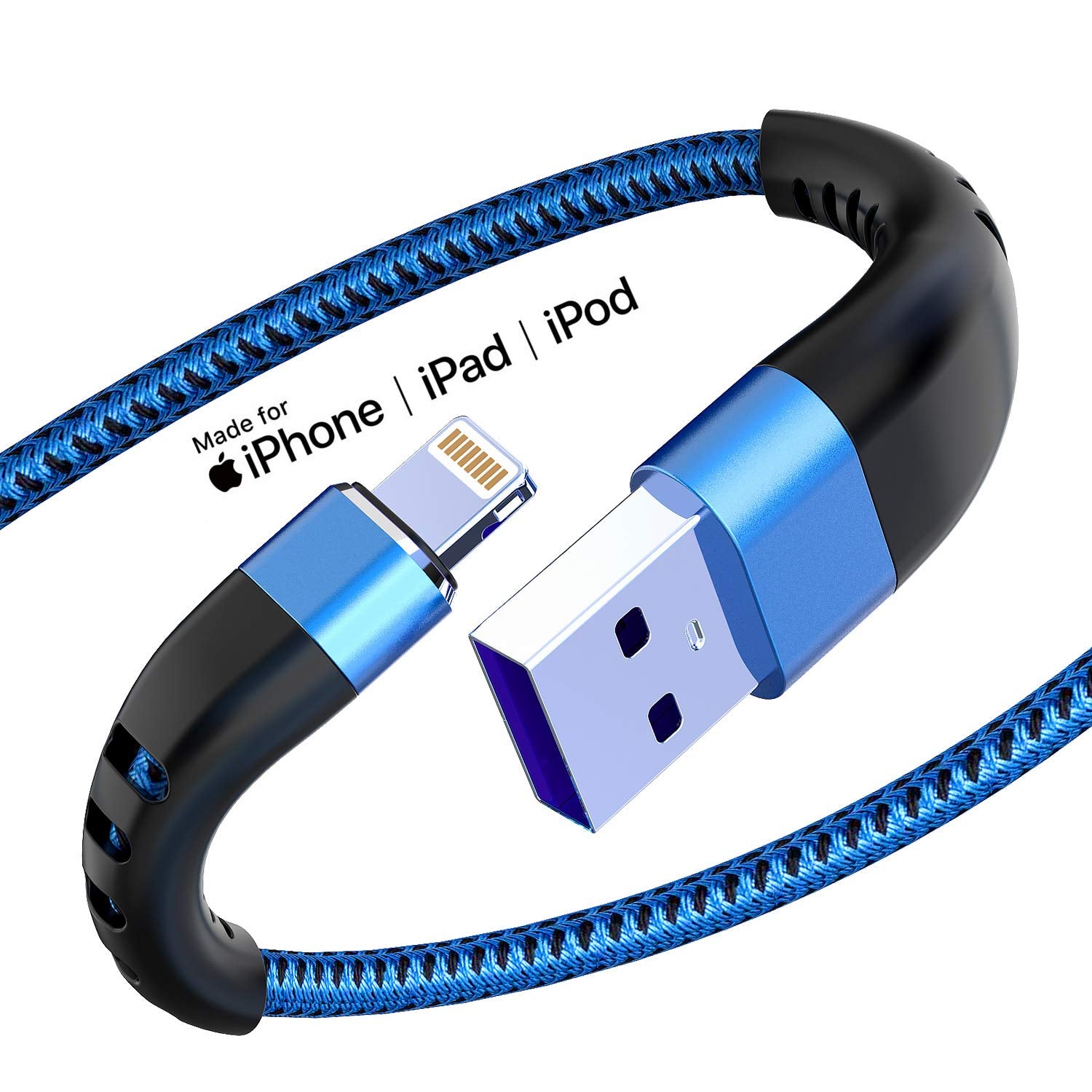Essri 3Pack For Iphone Charger Cord 3Ft, Lighting Cable 3 Feet To Usb Charging Cable, Nylon Braided Charging Cord 3 Foot Compati