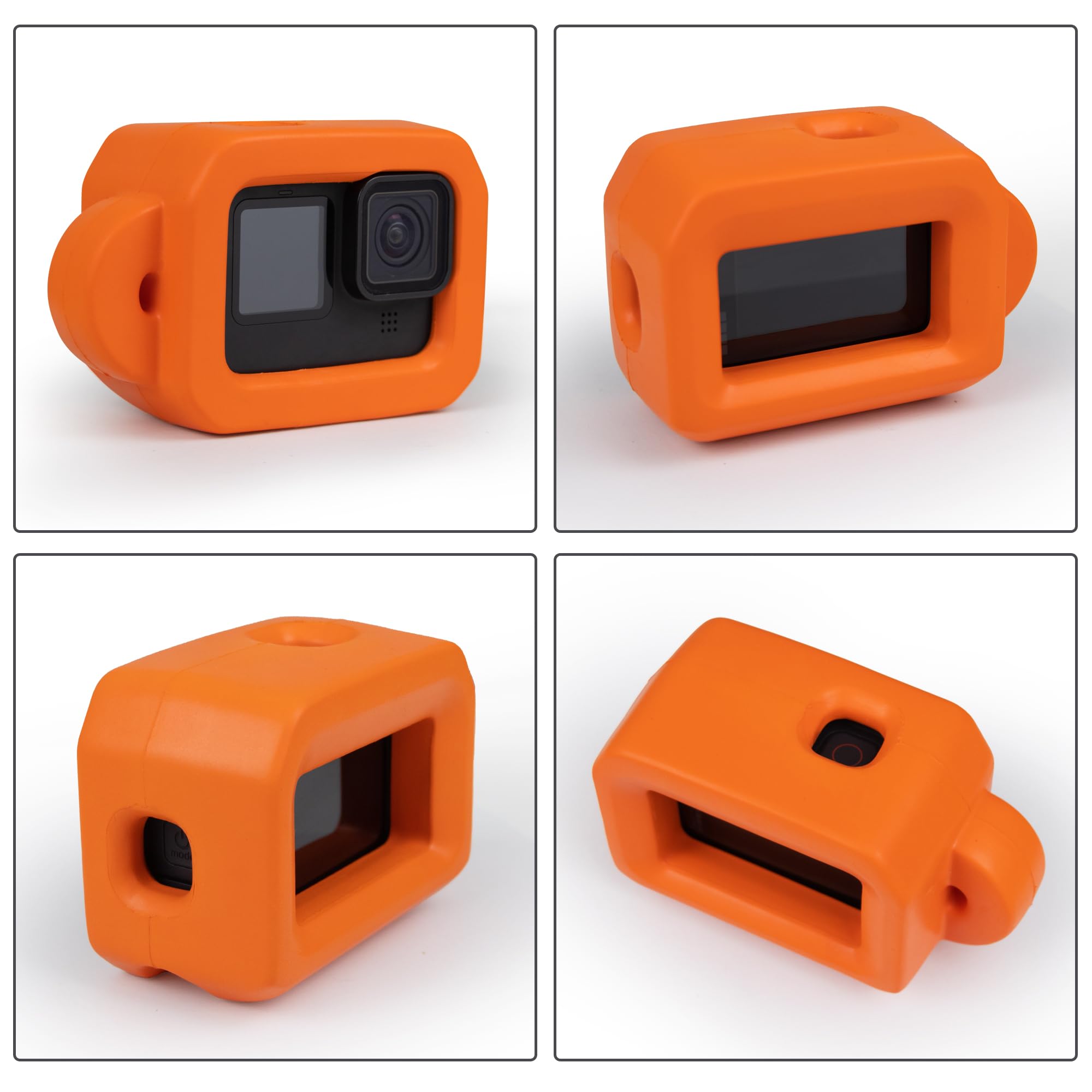 Floaty Case For Gopro Hero 12/11/10/9 Protective Floating Housing Frame With Handle Grip Ultra Buoyant Foam Cover For Snorkeling