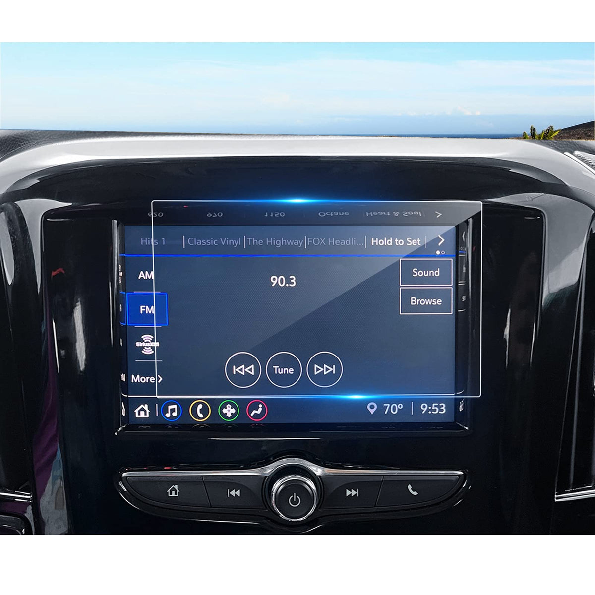 Coleya 2018 2022 2023 Chevy Traverse Screen Protector For Chevrolet Traverse (L/Ls/Lt Cloth) 7 Inch Touch Screen, 2023 Traverse