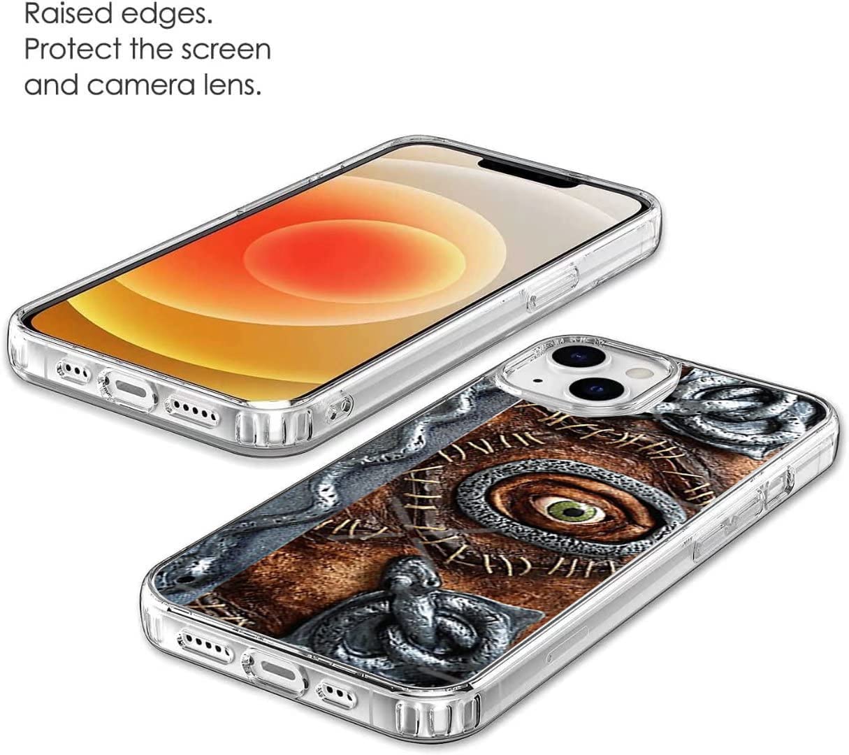 Flash Mink Phone Case Compatible With Iphone 12/12Pro Case Transparent Soft Tpu Flexible Hocus Horror Spell Book Halloween Phone
