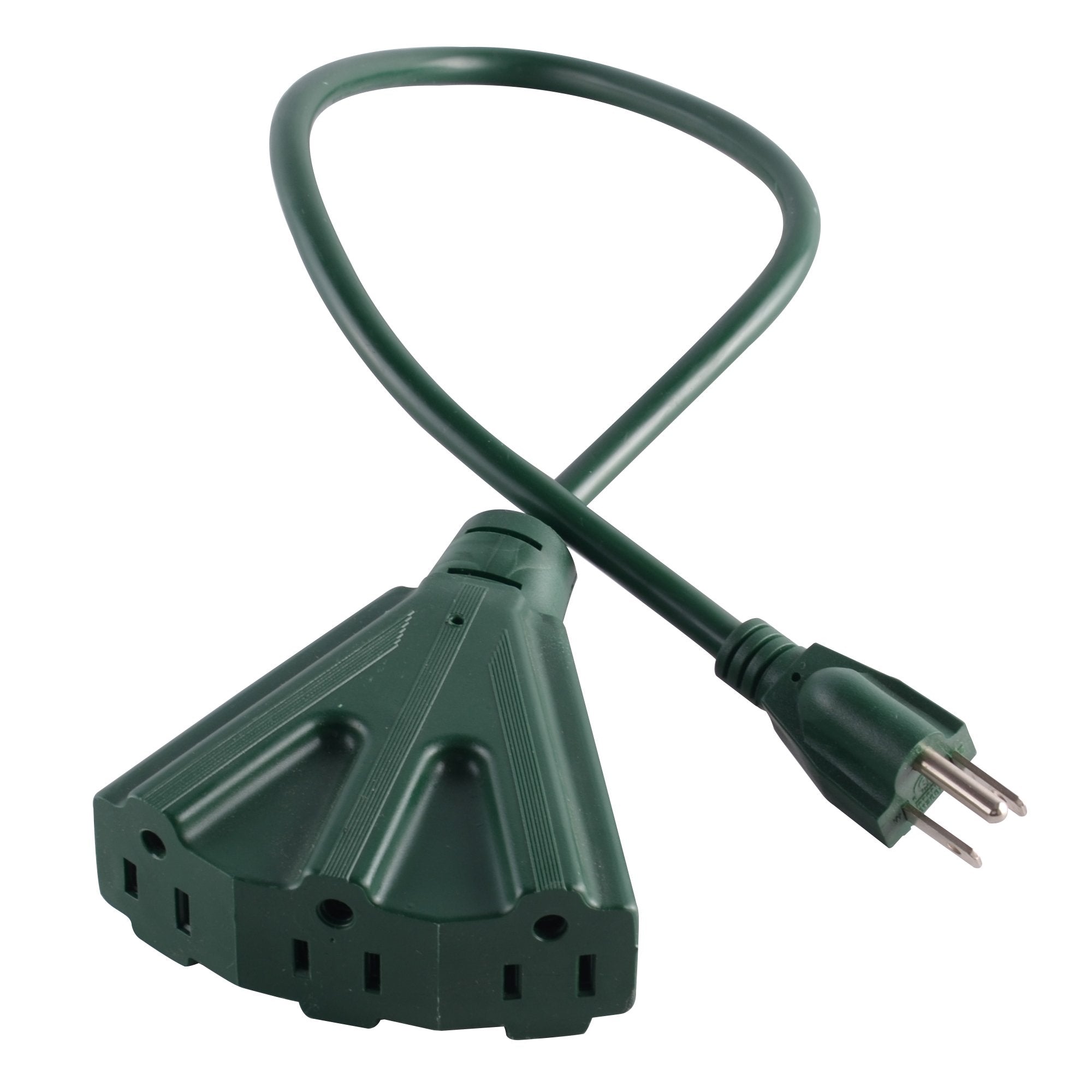 Maxworks 80697 Heavy Duty Indoor/Outdoor Triple Tap 3 Ft. Extension Cord  16 Awg/3C Etl Approved