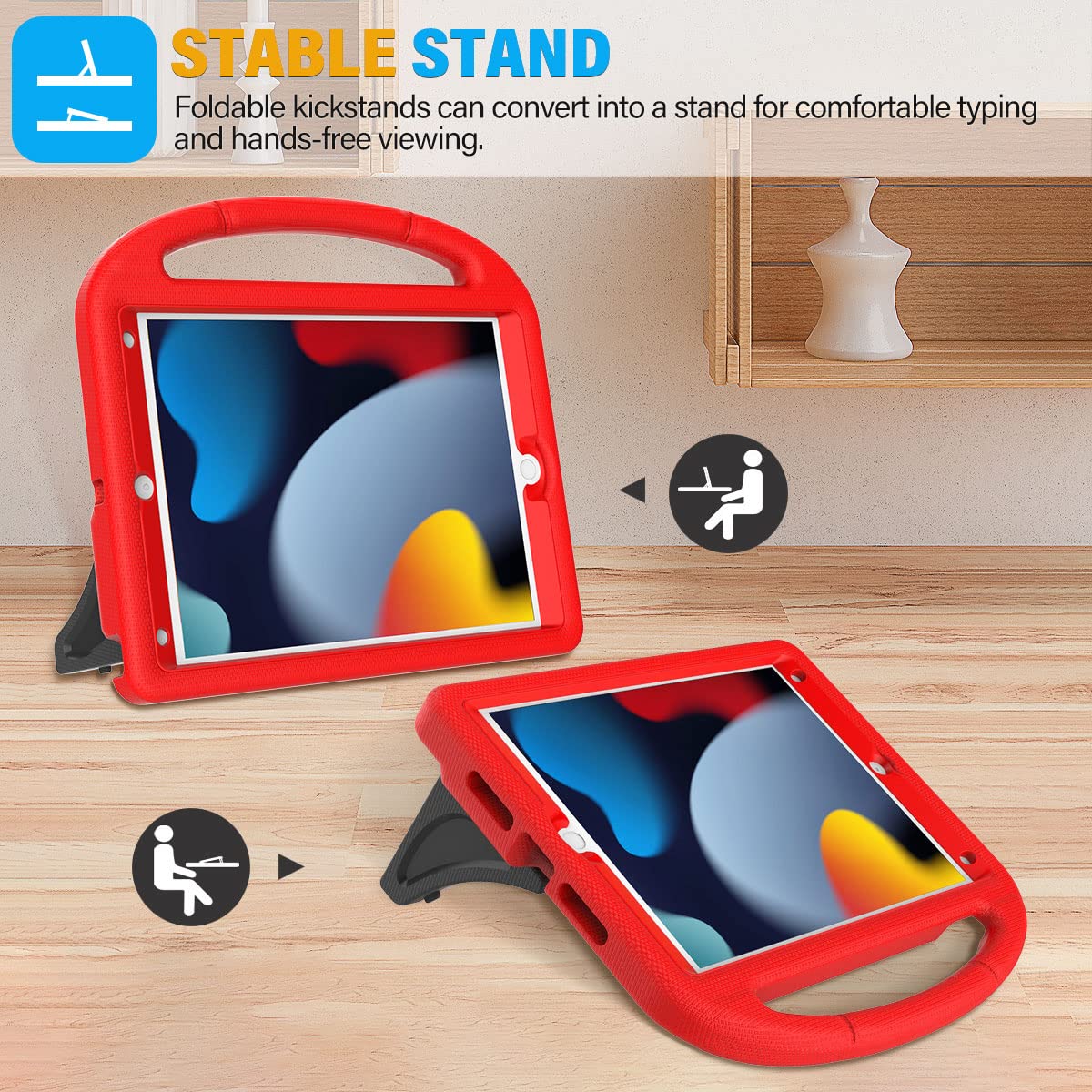 Suplik Kids Case For Ipad 9Th/8Th/7Th Generation   Ipad 10.2 Inch 2021/2020/2019 Case With Built In Screen Protector, Durable Sh