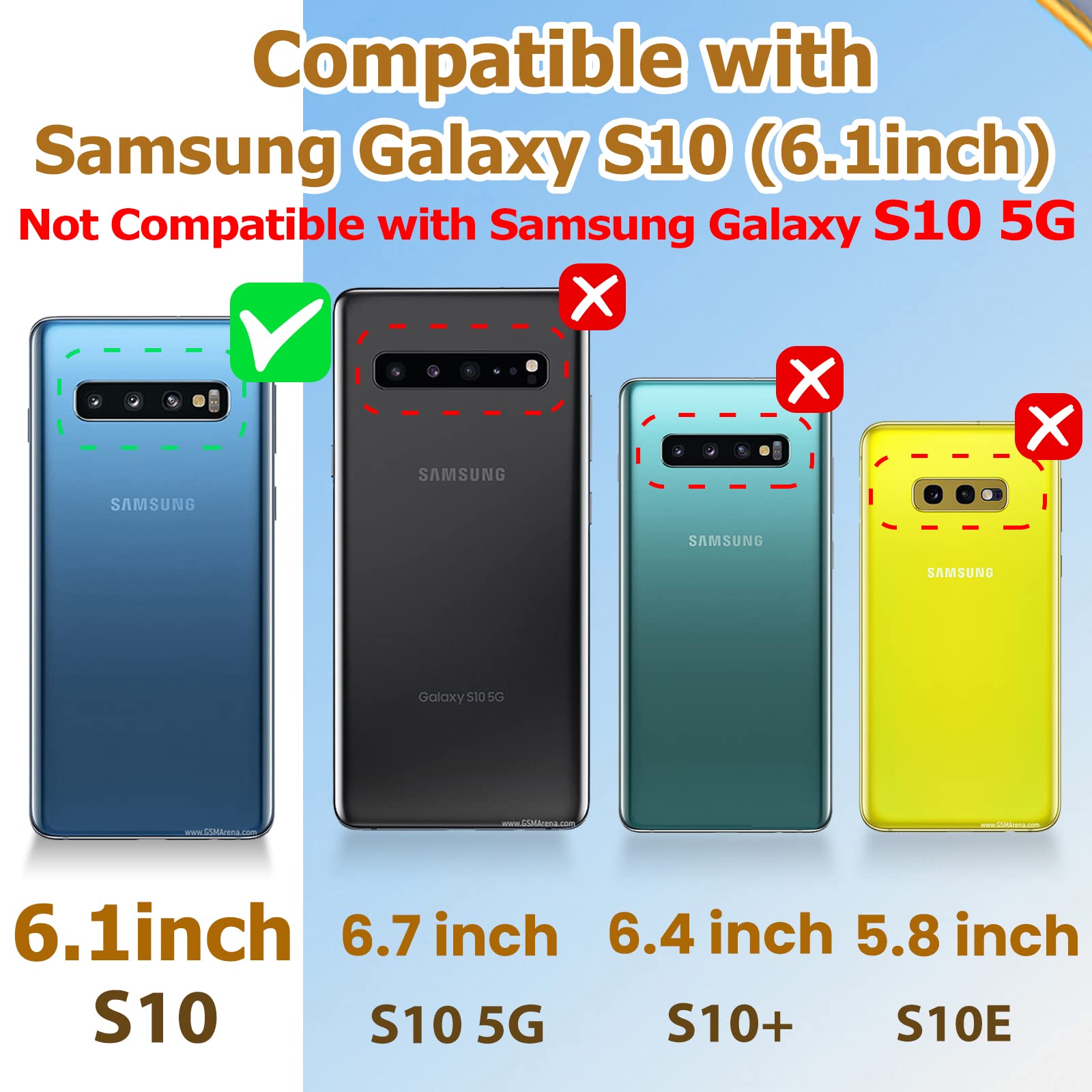 Loheckle For Samsung Galaxy S10 Case For Women, Designer Square Cases For Galaxy S10 With Ring Stand Holder And Lanyard, Stylish