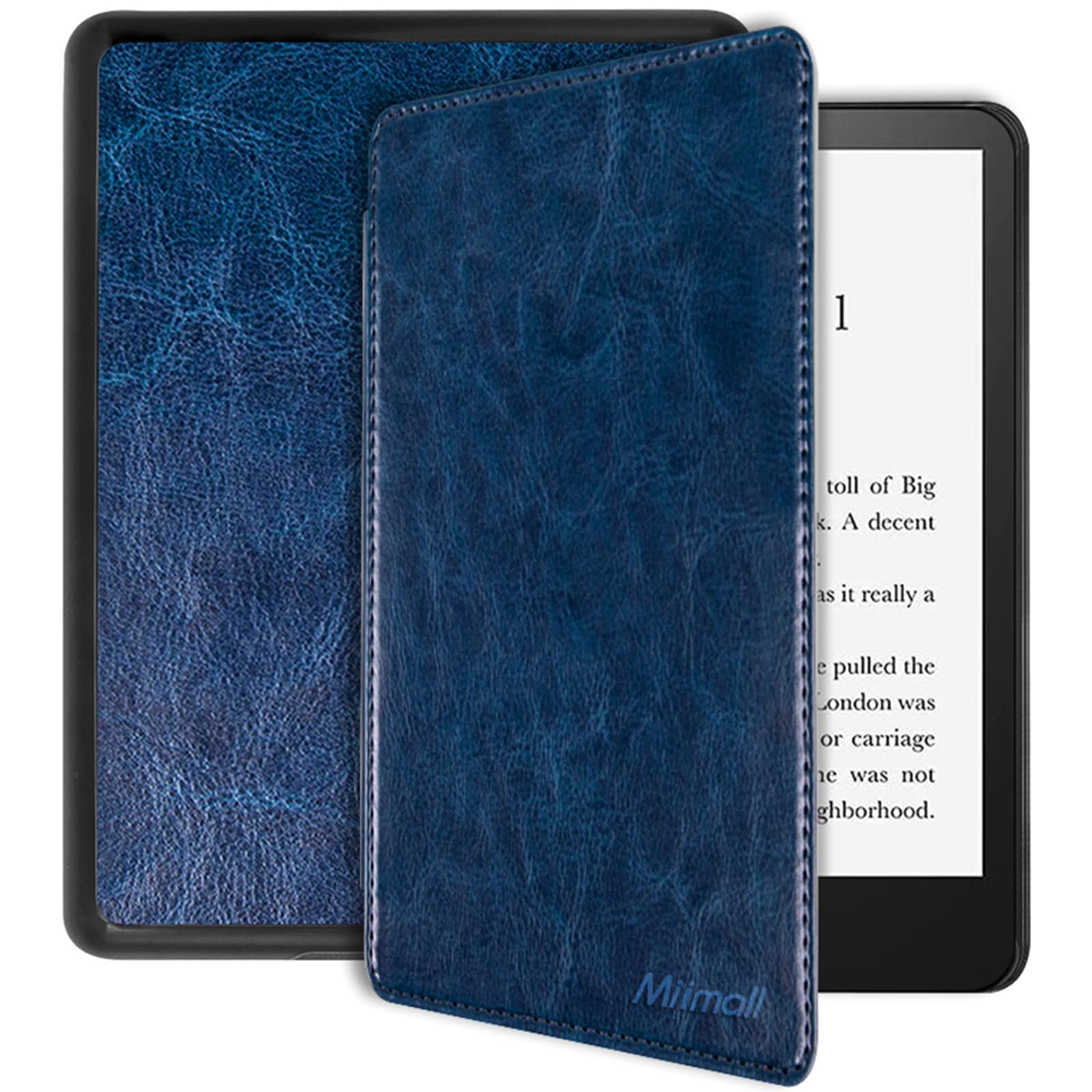 Miimall Compatible With Kindle Paperwhite 11Th Generation 2021 Leather Case With Hand Strape Leather Cover Cases For Kindle Pape