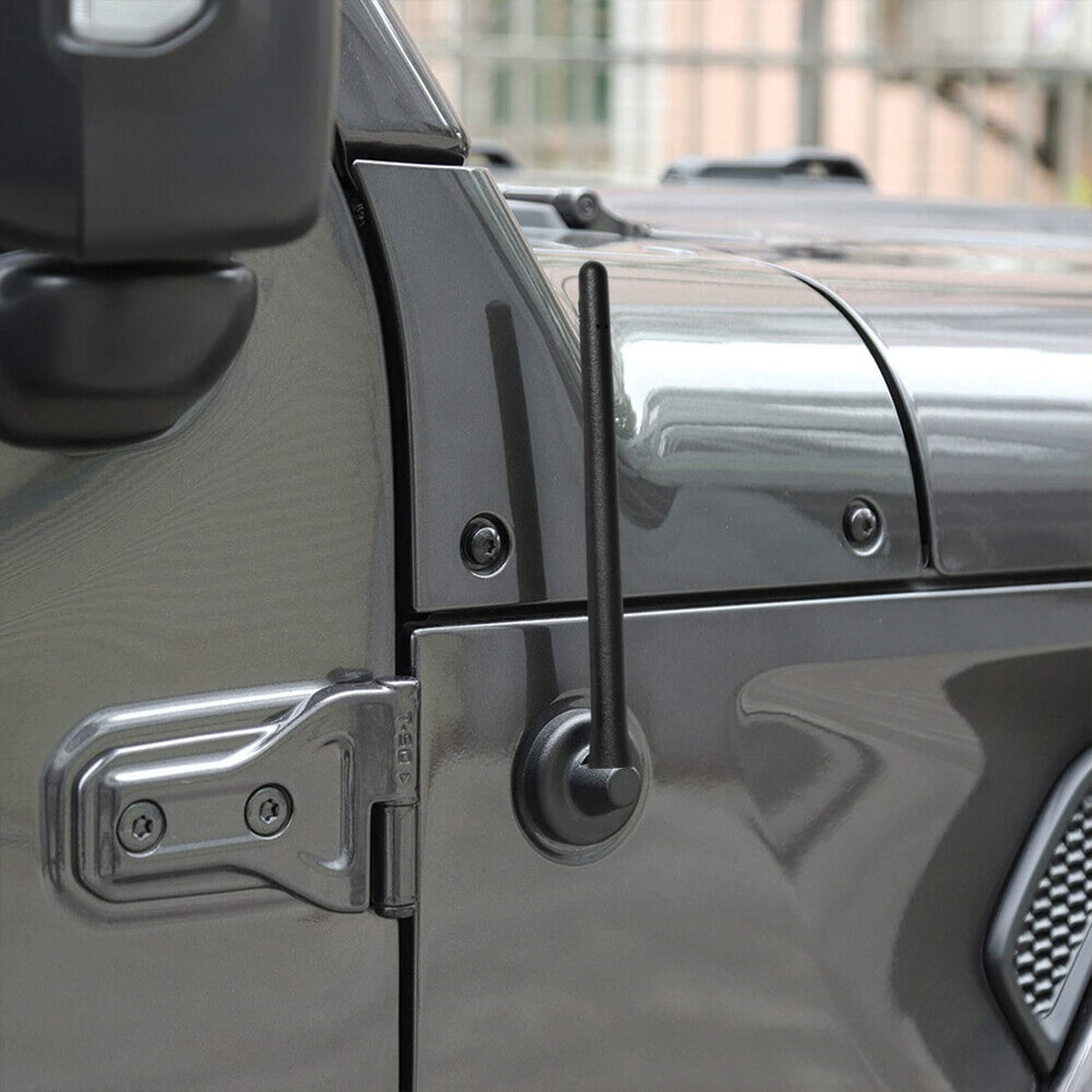 Vofono Short Antenna Fits 07 24 Jeep Wrangler Gladiator Jk Jl Jt Sport Unlimited Willys Jeep Wrangler Accessories, Stubby Jeep Antenna