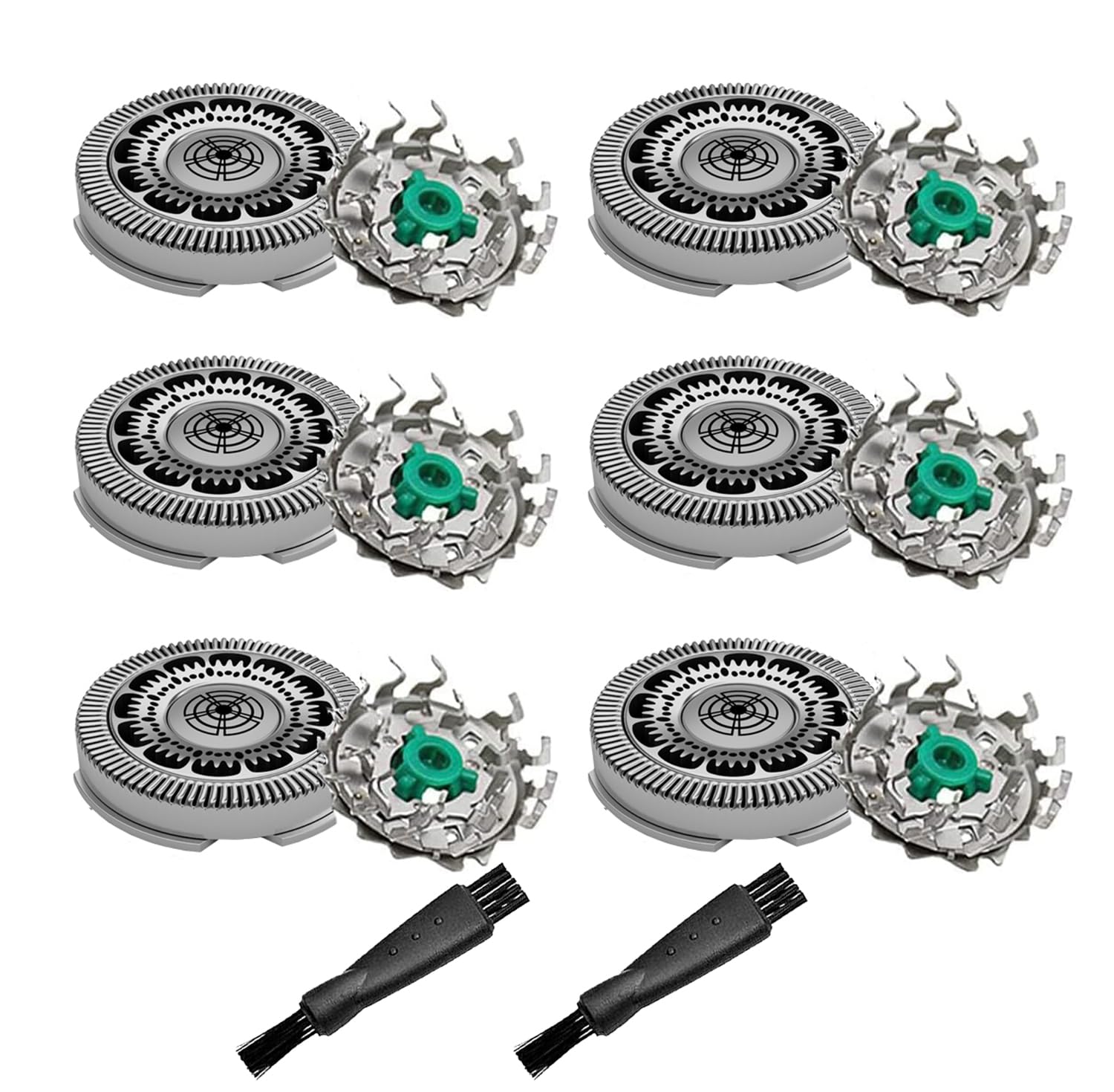 Sh60 Replacement Heads Compatible With Philips Norelco Series 6000 Replacement Blades, For Norelco 6000 Replacement Heads For Ph