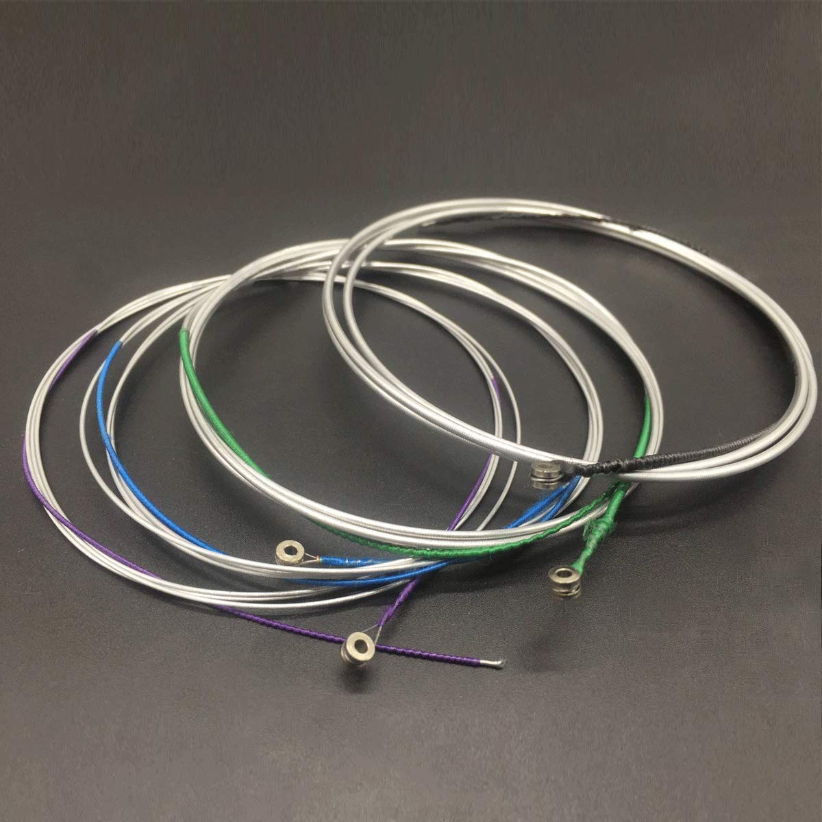 Jysun Cello Strings 1 Full Set A D G C Steel Core Aluminum Magnesium Wound For Size 1/4 1/2 3/4 4/4 With 1 Piece Cleaning Cloth