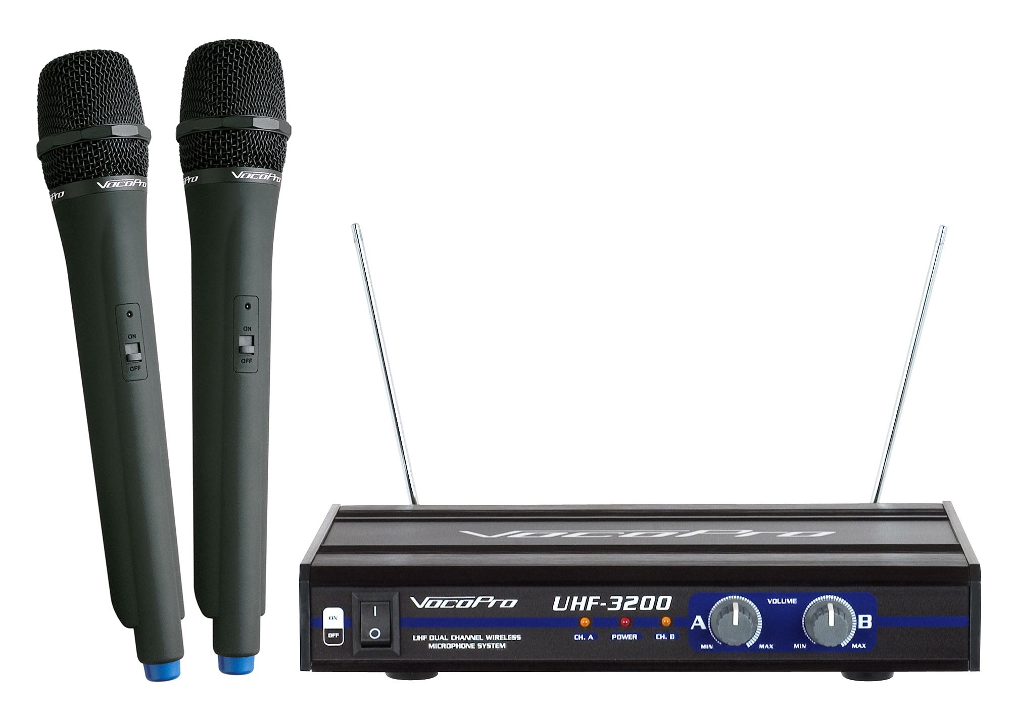 Vocopro Uhf 3200 Uhf Dual Channel Wireless Microphone System