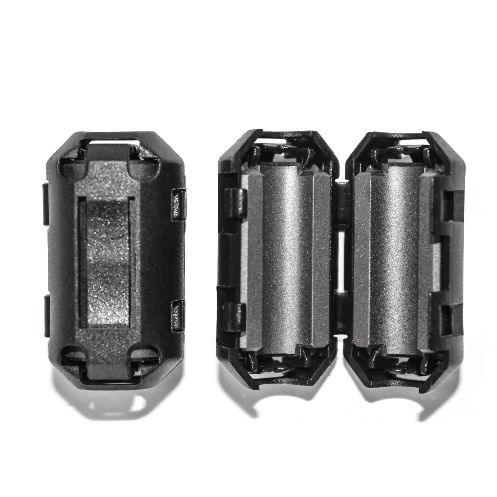 Tojoin 20Pcs Ferrite Bead Clip On Ferrite Core Rfi Emi Noise Suppressor Ferrite Rings Cable Clip For Phone, Tv, Speaker, Usb Rad