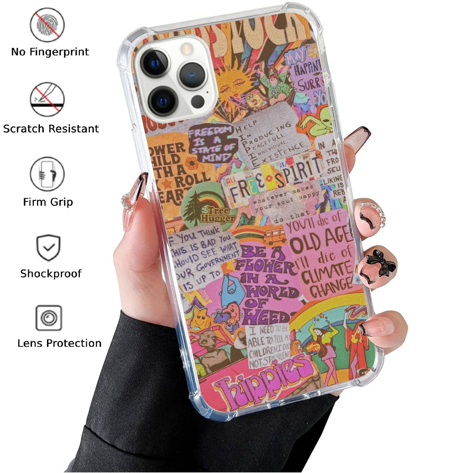 Van Gogh Iconic Art Phone Case Compatible With Iphone 13 Pro Max, Starry Night By The Seine Trendy Cool Girl Boy Case For Iphone