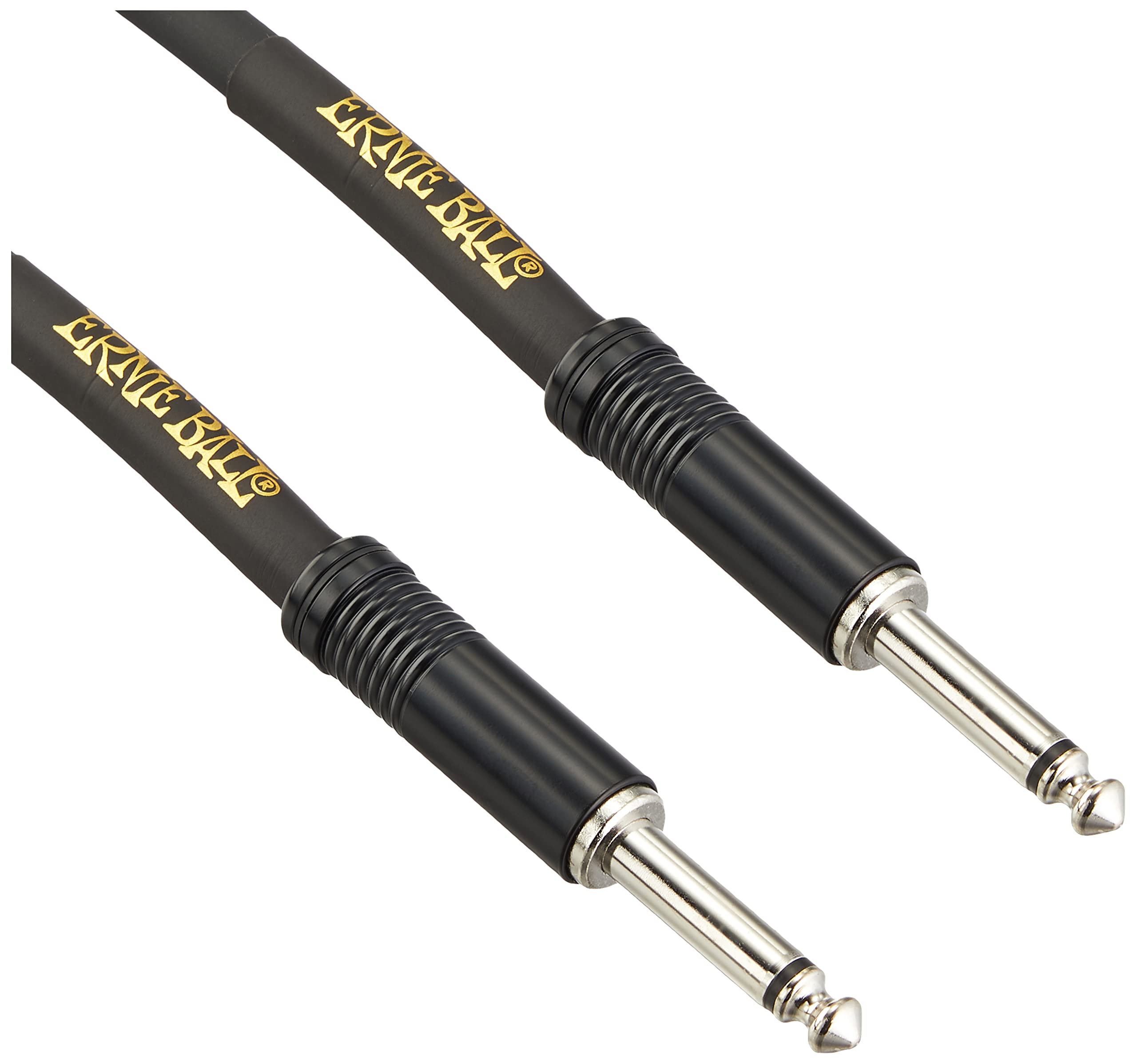 Ernie Ball Speaker Cable, Straight/Straight, 6Ft, Black (P06072)