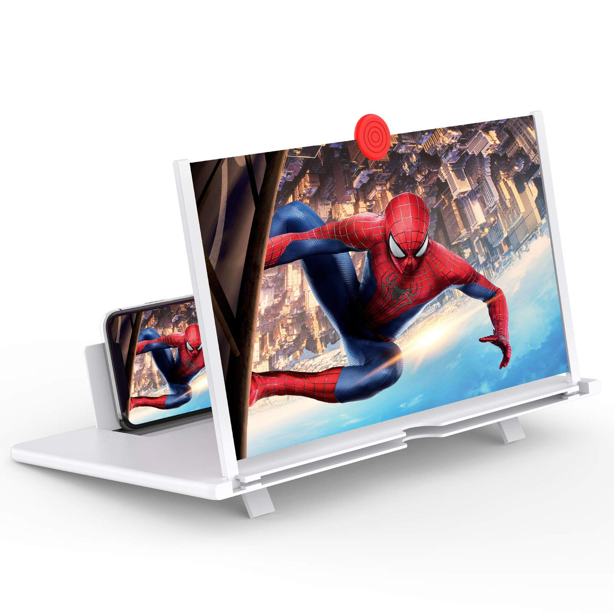 16 Screen Magnifier  3D Hd Mobile Phone Magnifying Projector Screen Enlarger For Movies, Videos, And Gaming Foldable Phone Stand