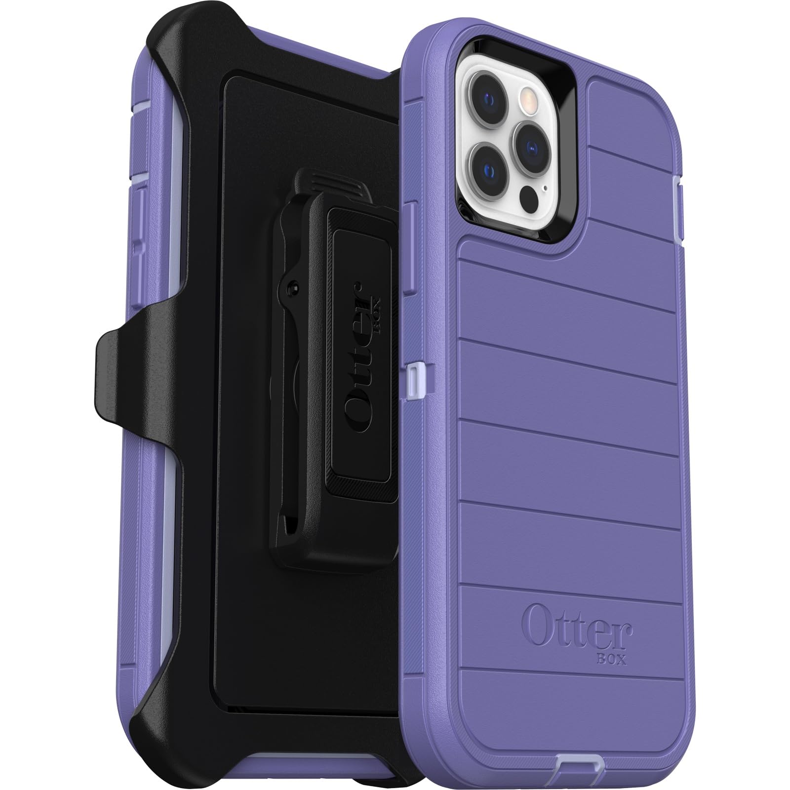 Otterbox Defender Series Case For Iphone 12 & Iphone 12 Pro (Only)   Holster Clip Included   Microbial Defense Protection   Non 