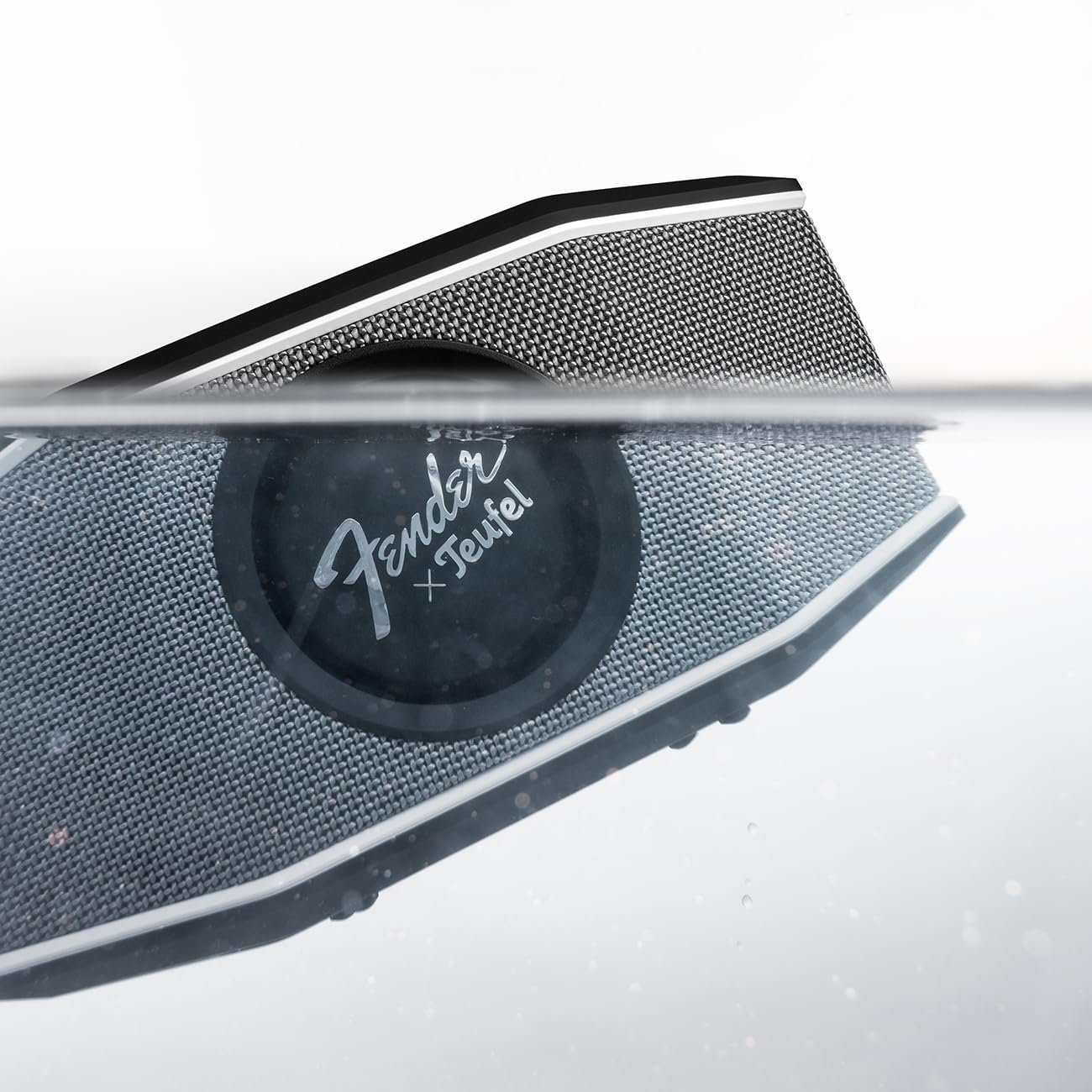 Teufel Fender x Teufel ROCKSTER GO 2 Portable Bluetooth Speaker - Waterproof, 28 Hour Battery, Rugged Design, Black & Steel