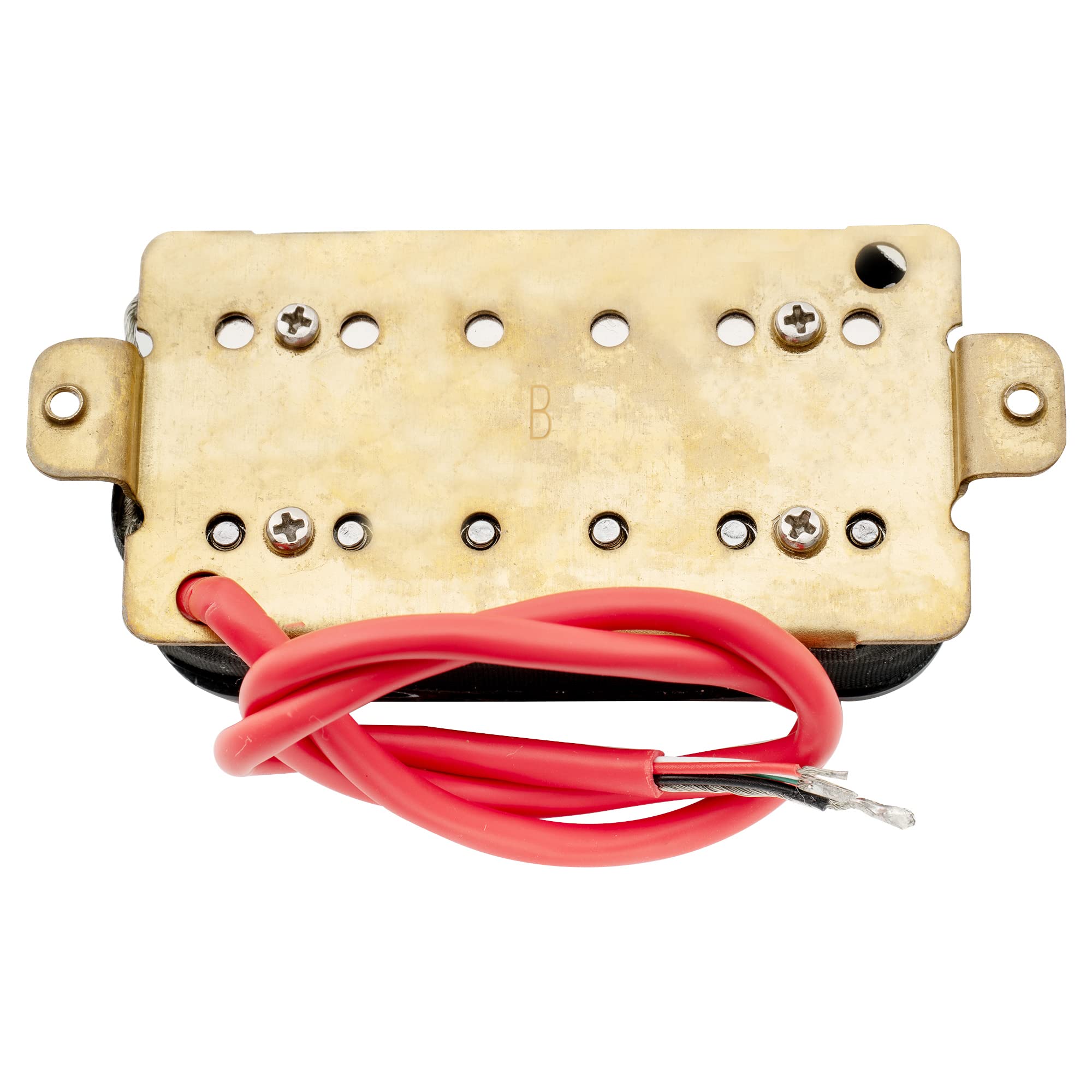 Musiclily Basic 52Mm Ceramic Humbucker Double Coil Bridge Pickup For Electric Guitar, Zebra