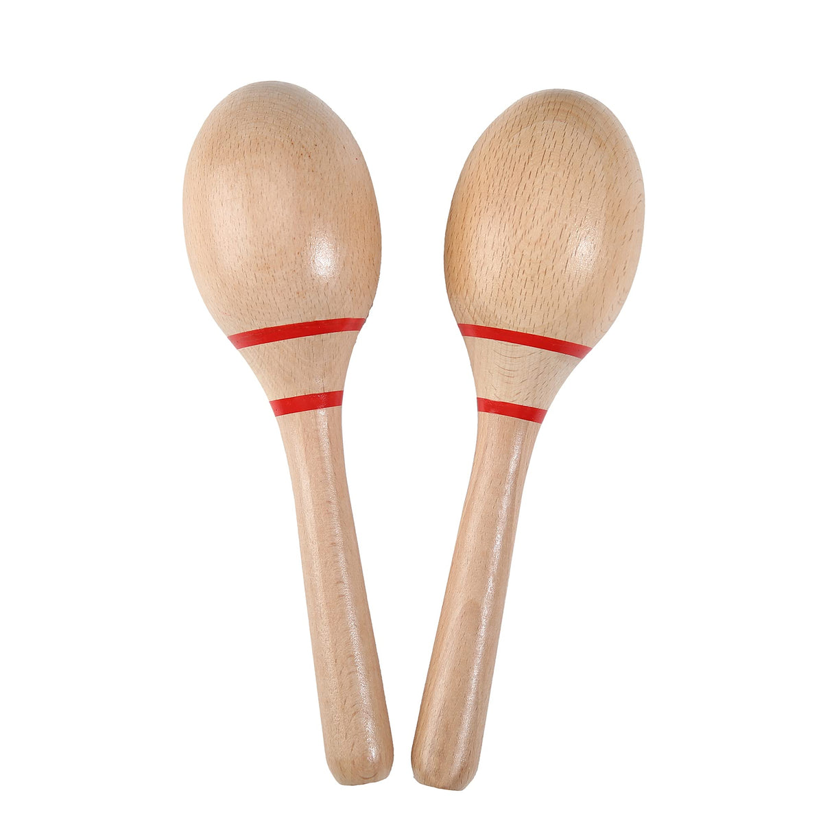 Cumbia Rattle Instrument Maracas, Professional Wooden Rumba Shakers Hand Percussion Rattles Lat ...