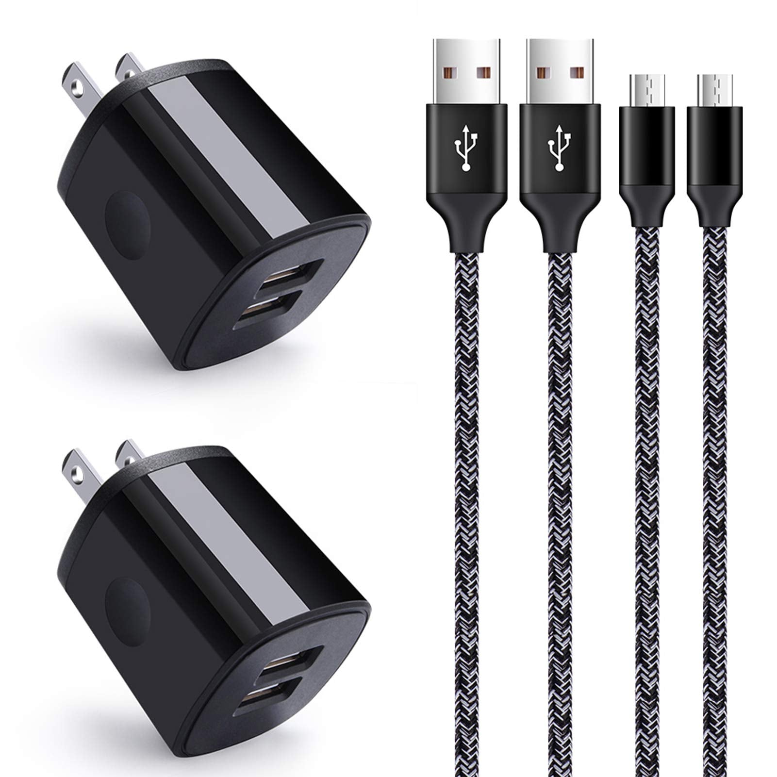 Android Charger For Samsung Galaxy J7 Primecrownstarsky Proproperx,J3 Orbit,J2,J7 V,J6 Plus,J5,J4 Core,S7 S6 S5 A10 A6 Note 5 4,