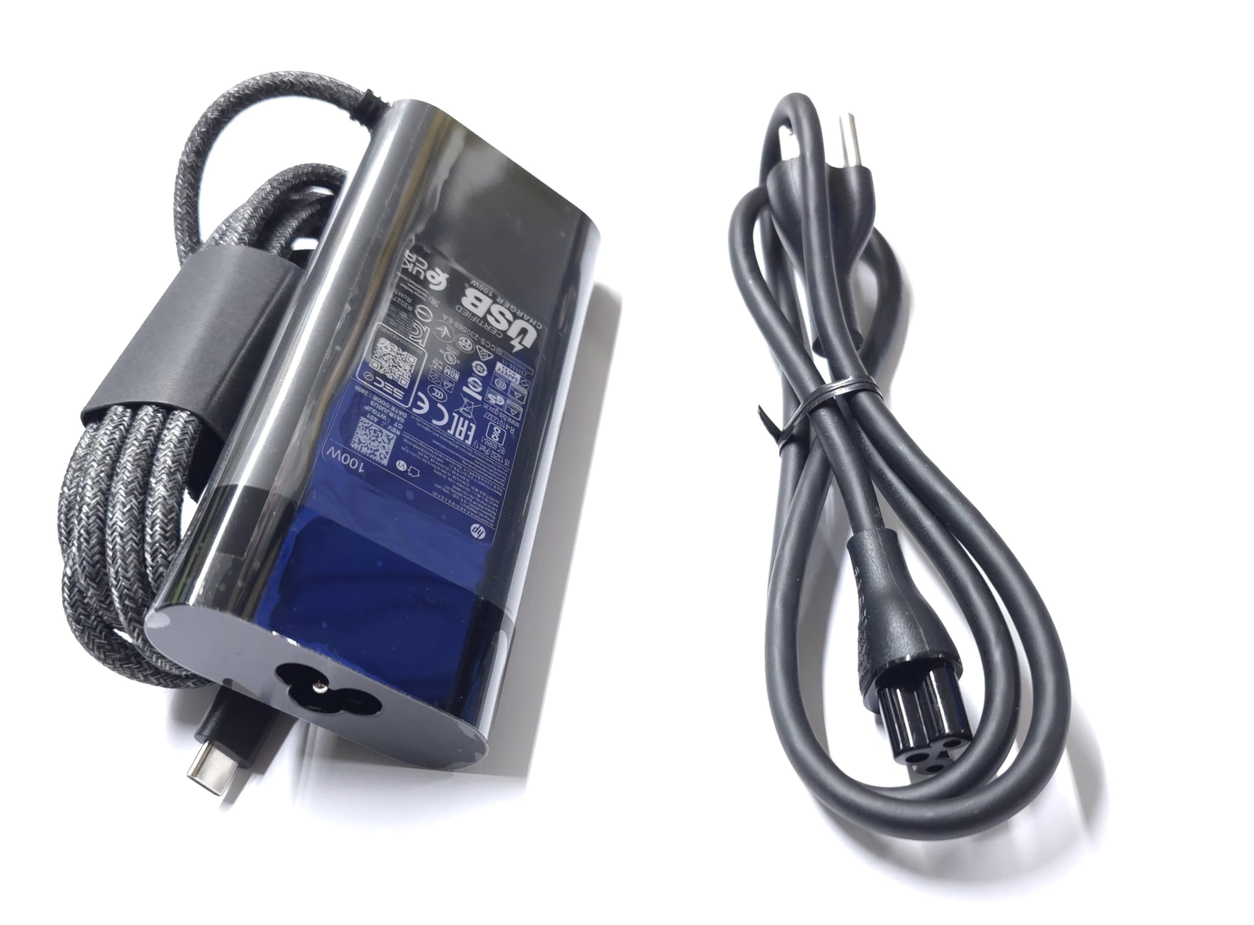 Hp 100W Usb-C Charger For Spectre Fold 17 X360 16-Aa0047Nr, Pavilion Plus 14 14-Ew1010Nr, Zbook Firefly 14 16 G11, Tpn-La31, N57