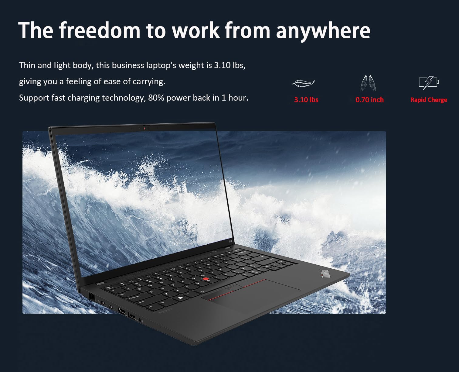 Lenovo Thinkpad T14 Business Laptop (14 Fhd+ Touchscreen, Amd Ryzen 5 Pro 6650U, 16Gb Ram, 512Gb Ssd, 6-Core (Beat I7-1250U)), B