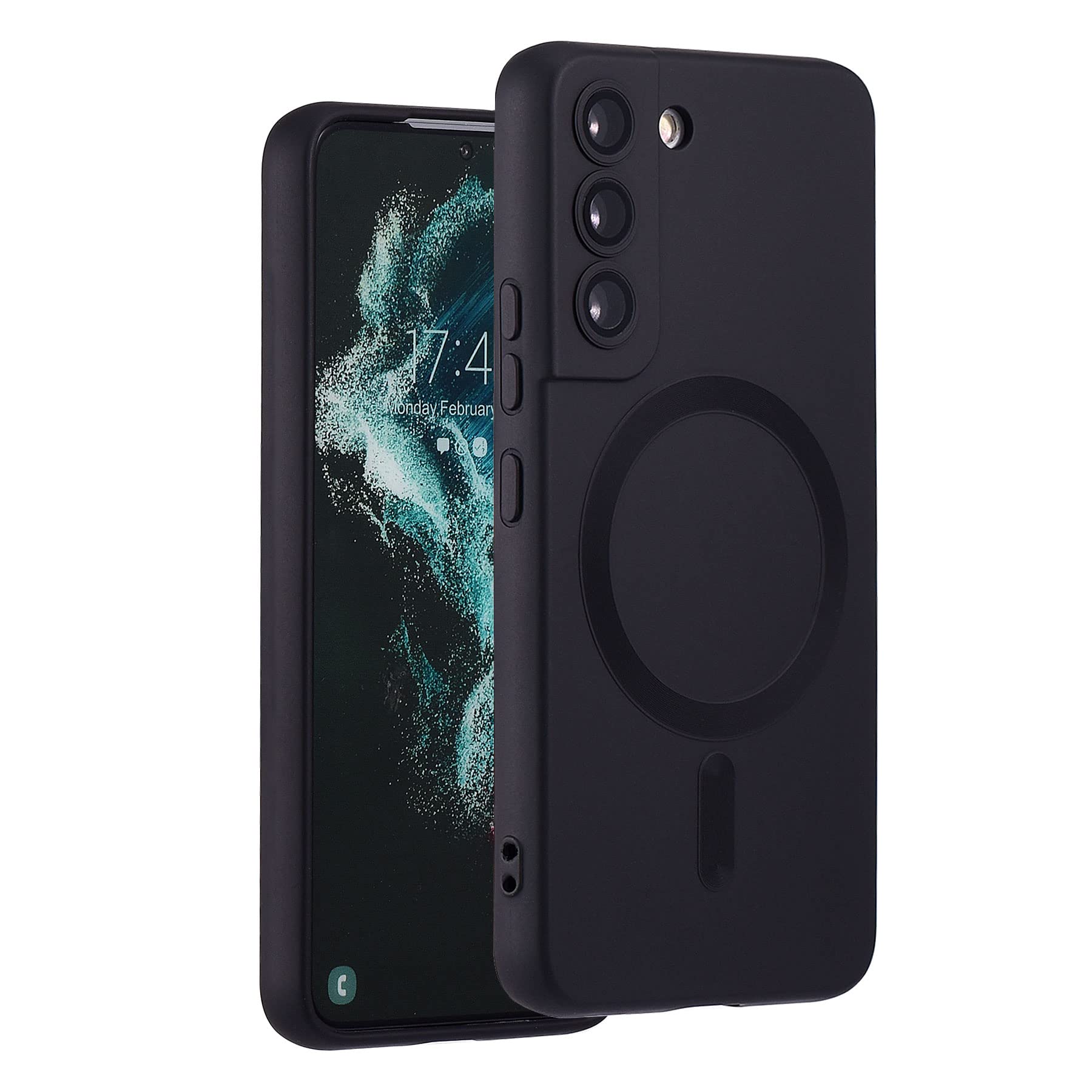 Yetagso Magnetic For Samsung Galaxy S22 Plus Case,Soft Silicone Samsung Galaxy S22 Plus Phone Case With Camera Protection,Anti S