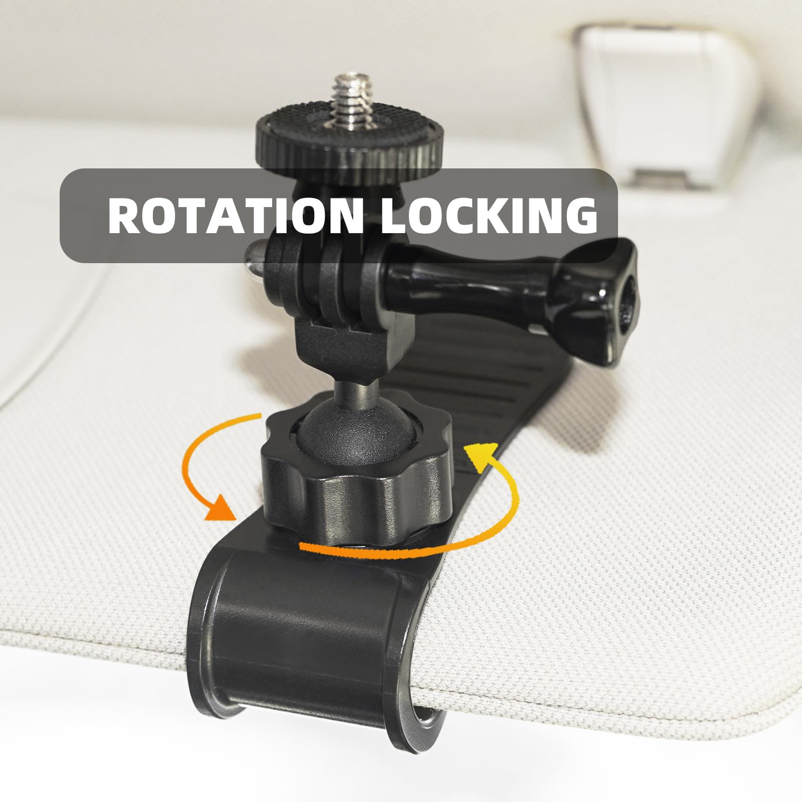 Flymile Car Sun Visor Mount For Insta360 X4 X5 X3 Gopro 13 12 11 10 9 8 7 Dji Osmo Pocket 3 Action 5Pro 4 3,Car Mount Inside Hol