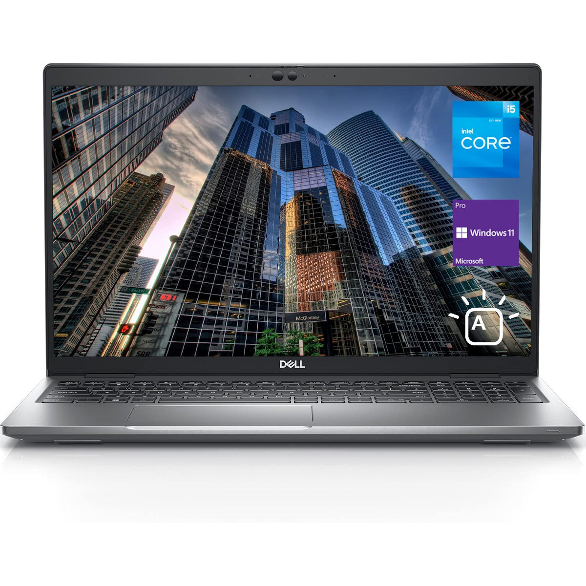 Dell Latitude 5530 Business Laptop, 15.6' FHD Display, 12th Gen Intel Core i5 1235U, 16GB RAM, 512GB SSD, Webcam, HDMI, Thunderbolt 4, Backlit Keyboard, Wi Fi 6, Windows 11 Pro, Silver