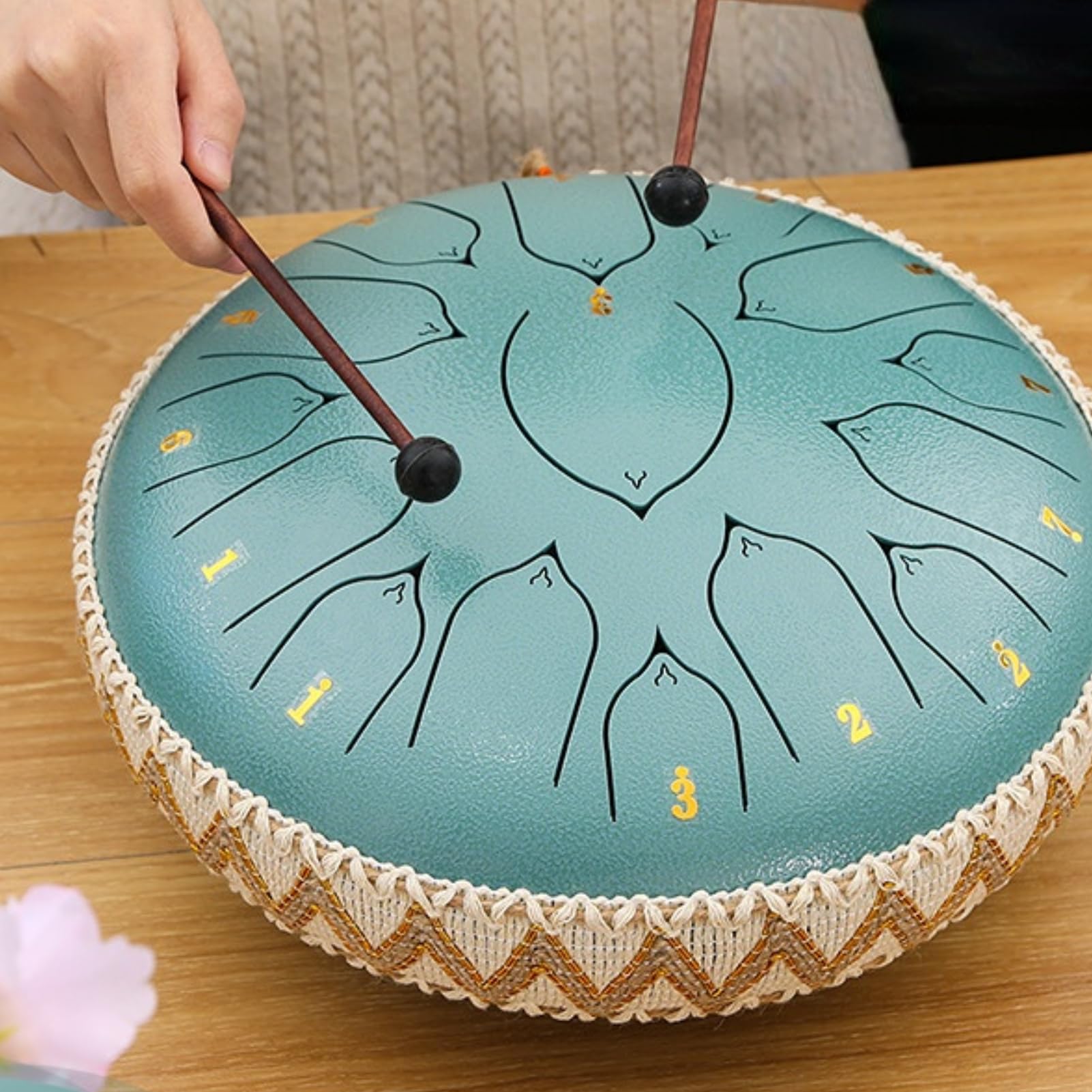 4Pcs 16.5Cm Percussion Mallets Steel Tongue Drum Mallet Soft Rubber Head Percussion Instrument Parts