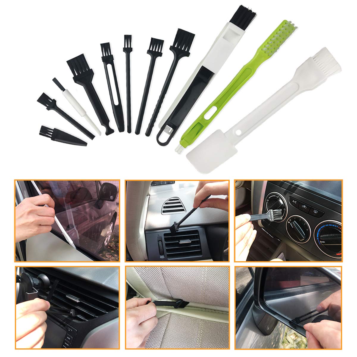 Computer Cleaning Kit, 19 In 1 Multi Purpose Brushes Anti Static Brushes Clothes For Computer Printer Car Player Window
